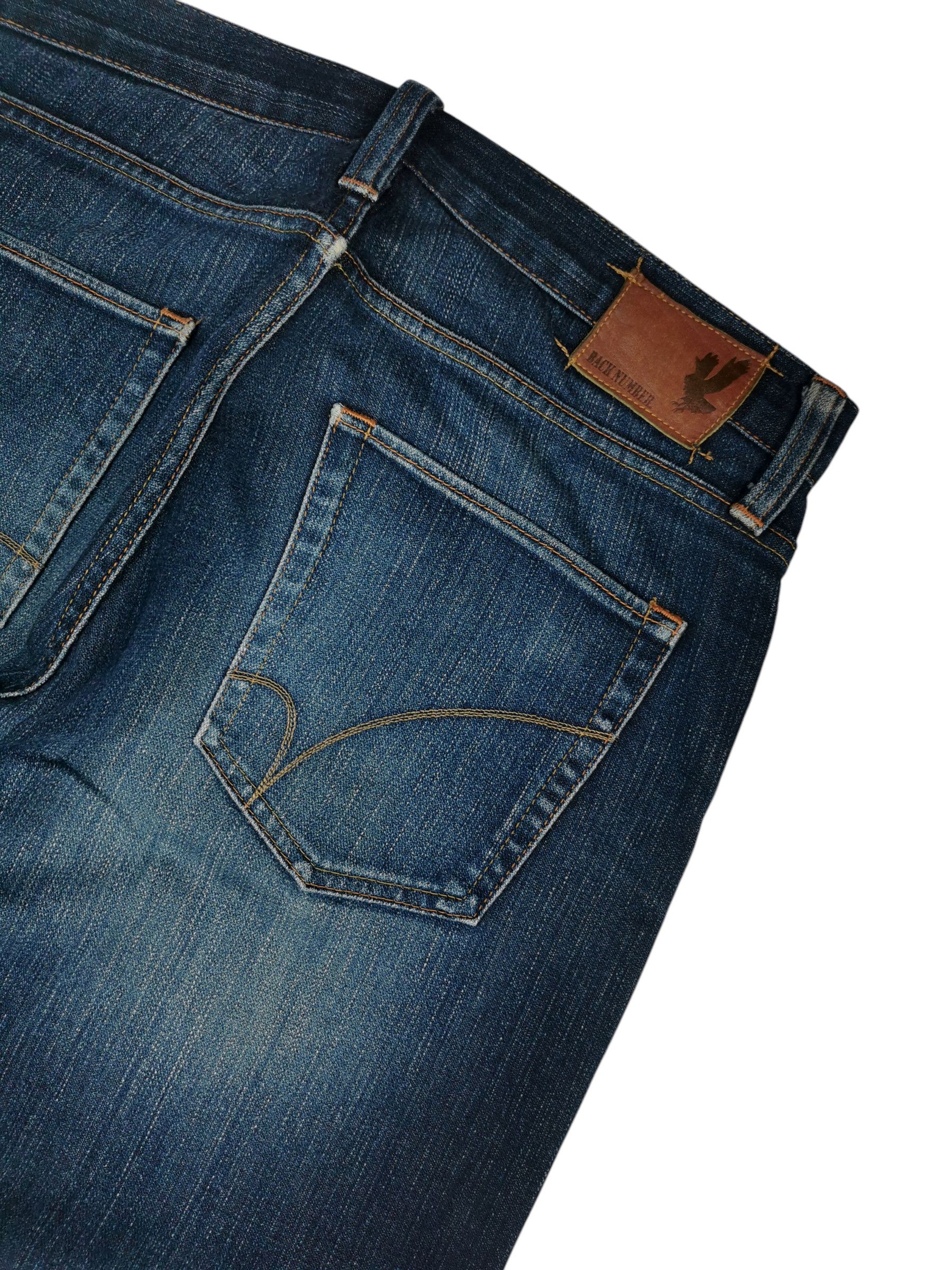 Japanese Brand × Jean × Self Edge Back Number Selvedge Jeans Size US 34 / EU 50 - 6 Thumbnail