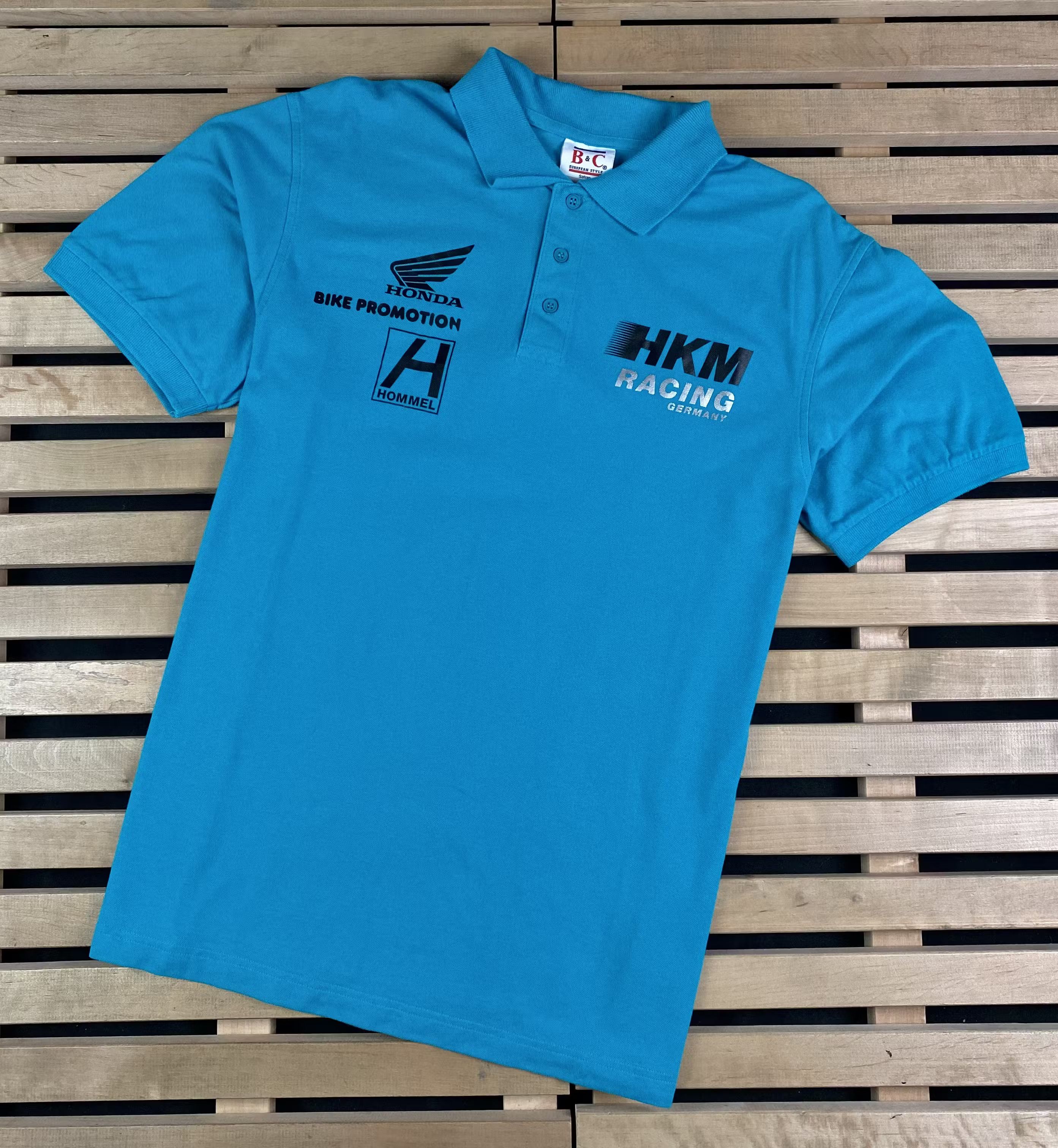 Honda × Vintage Mens Vintage Polo T Shirt Honda Racing Size XL Size US XL / EU 56 / 4 - 1 Thumbnail
