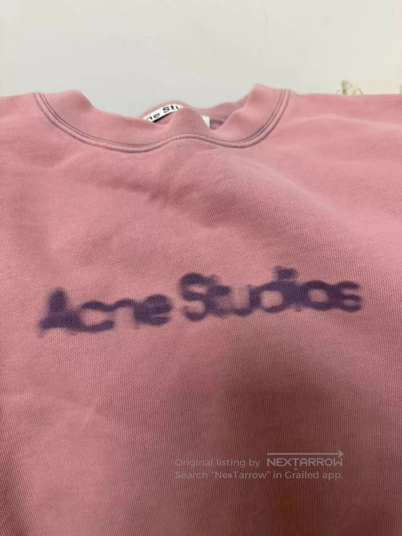 Acne Studios Pink Crewneck Sweatshirt - Size M. Size US M / EU 48-50 / 2 - 2 Thumbnail