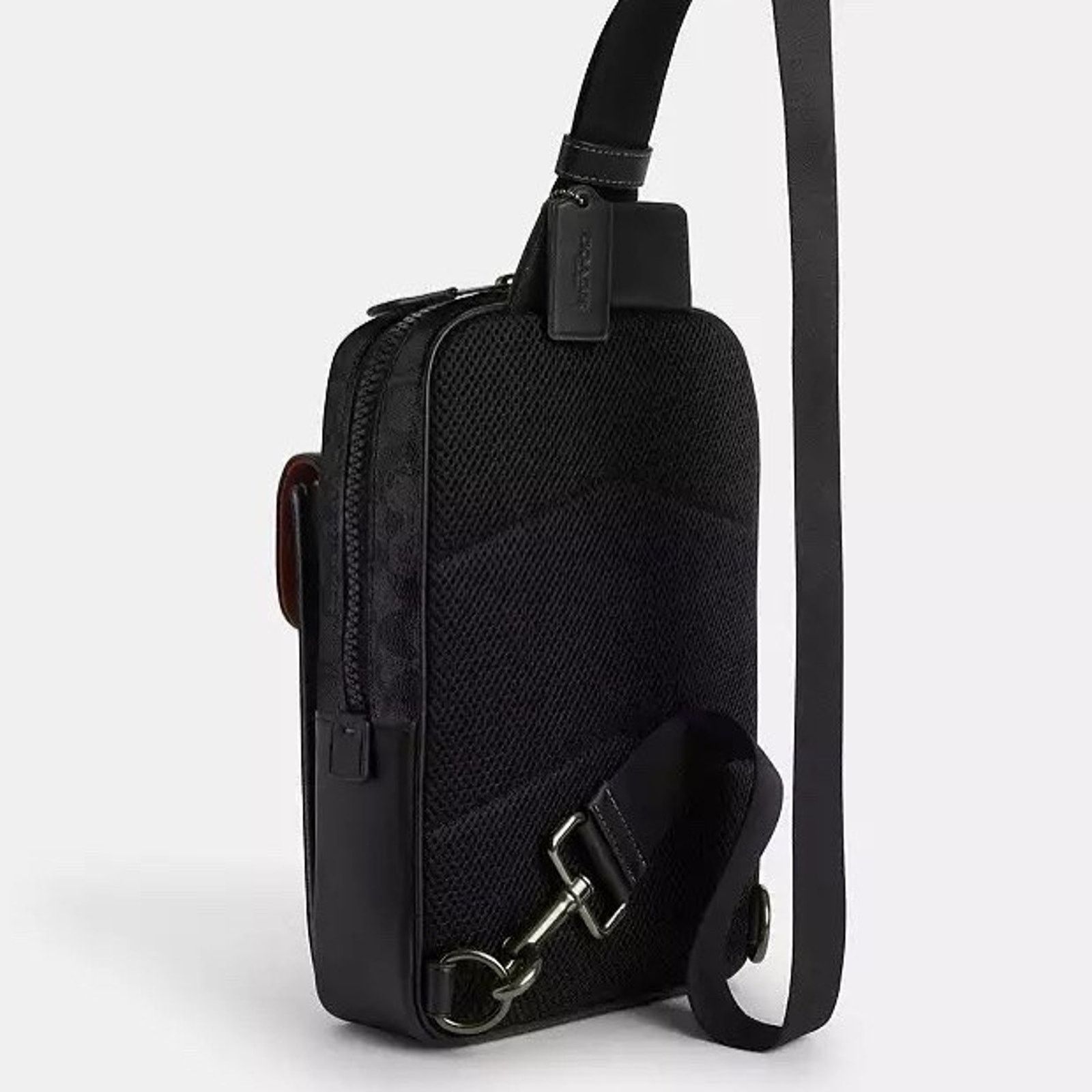 Coach NWT Coach Track Pack Canvas CX880 Gunmetal/Charcoal/Black Size ONE SIZE - 4 Thumbnail