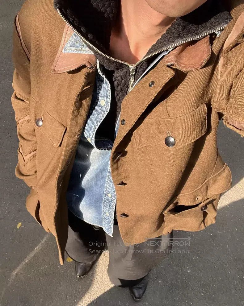 Yohji Yamamoto Yohji Yamamoto 03 aw kangaroo patchwork hunting jacket Size US M / EU 48-50 / 2 - 4 Thumbnail