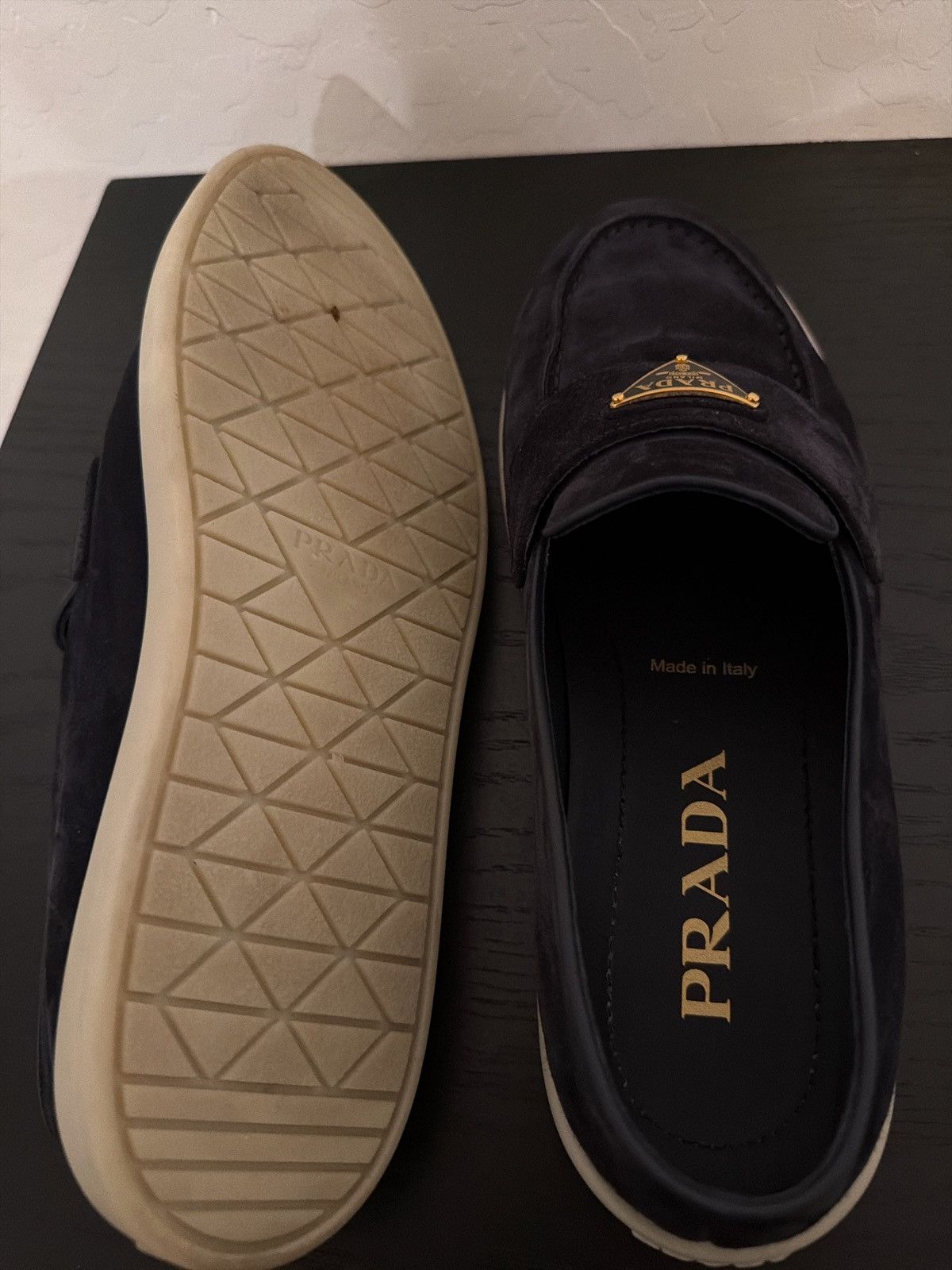 Prada Prada black suede loafers Size US 7 / IT 37 - 3 Thumbnail