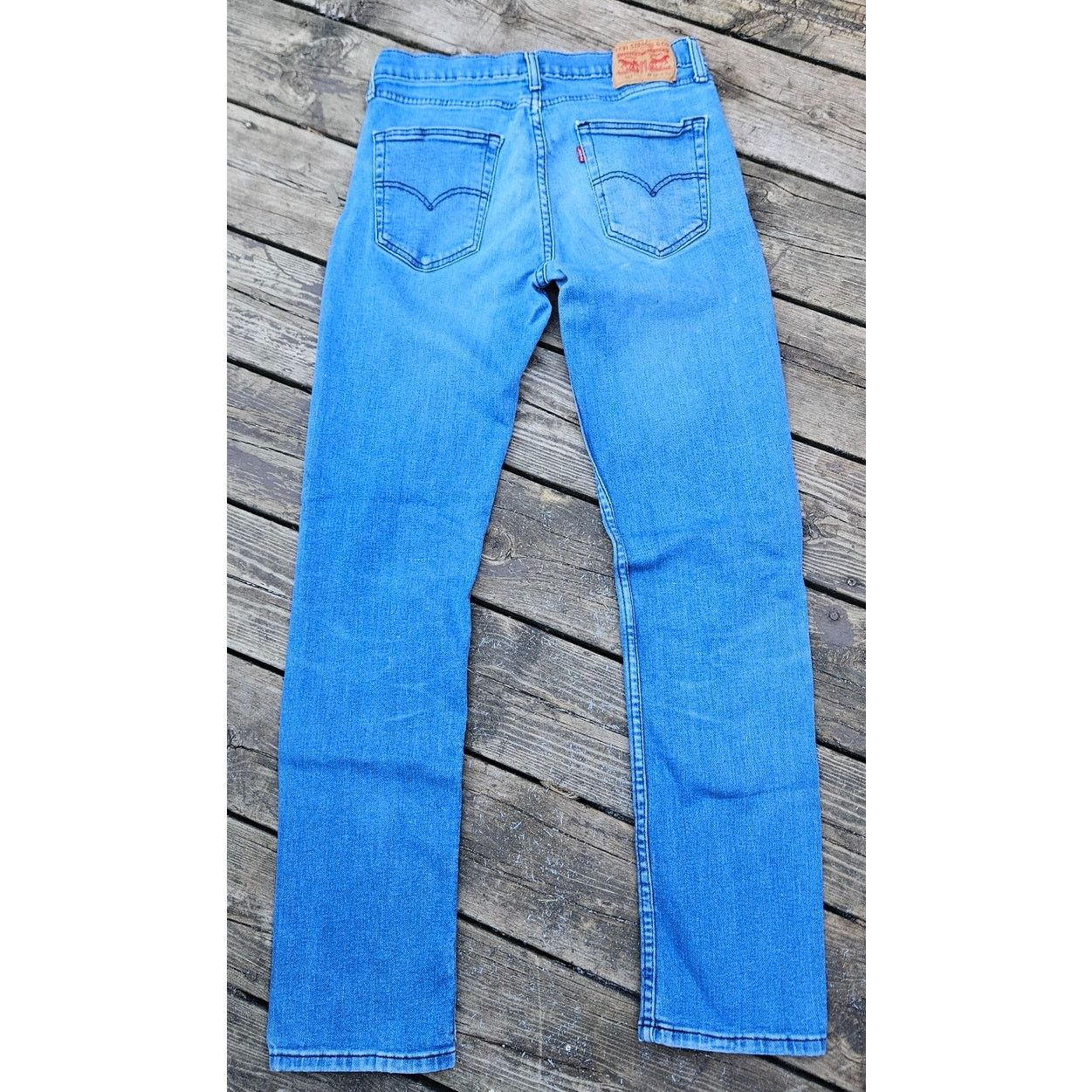 Levi's Men's Levi's Jeans 514, 32 x 34, Gently Worn, Light Wash Size US 32 / EU 48 - 2 Thumbnail