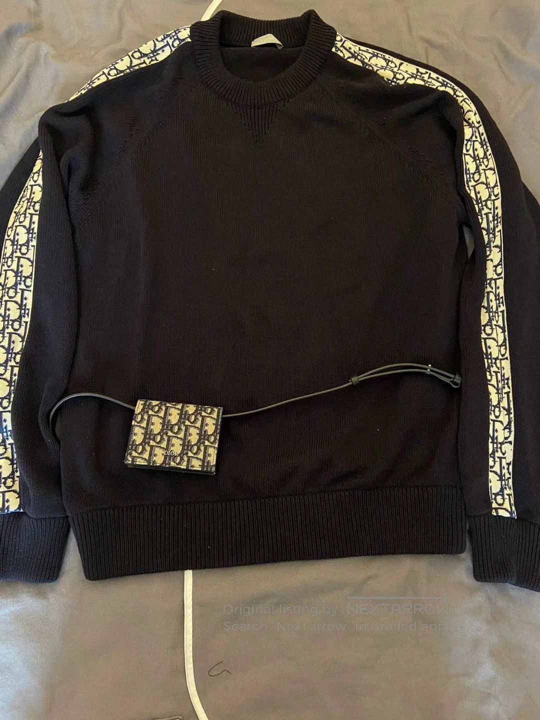 Dior dior logo sweater in navy blue. Size US L / EU 52-54 / 3 - 3 Thumbnail