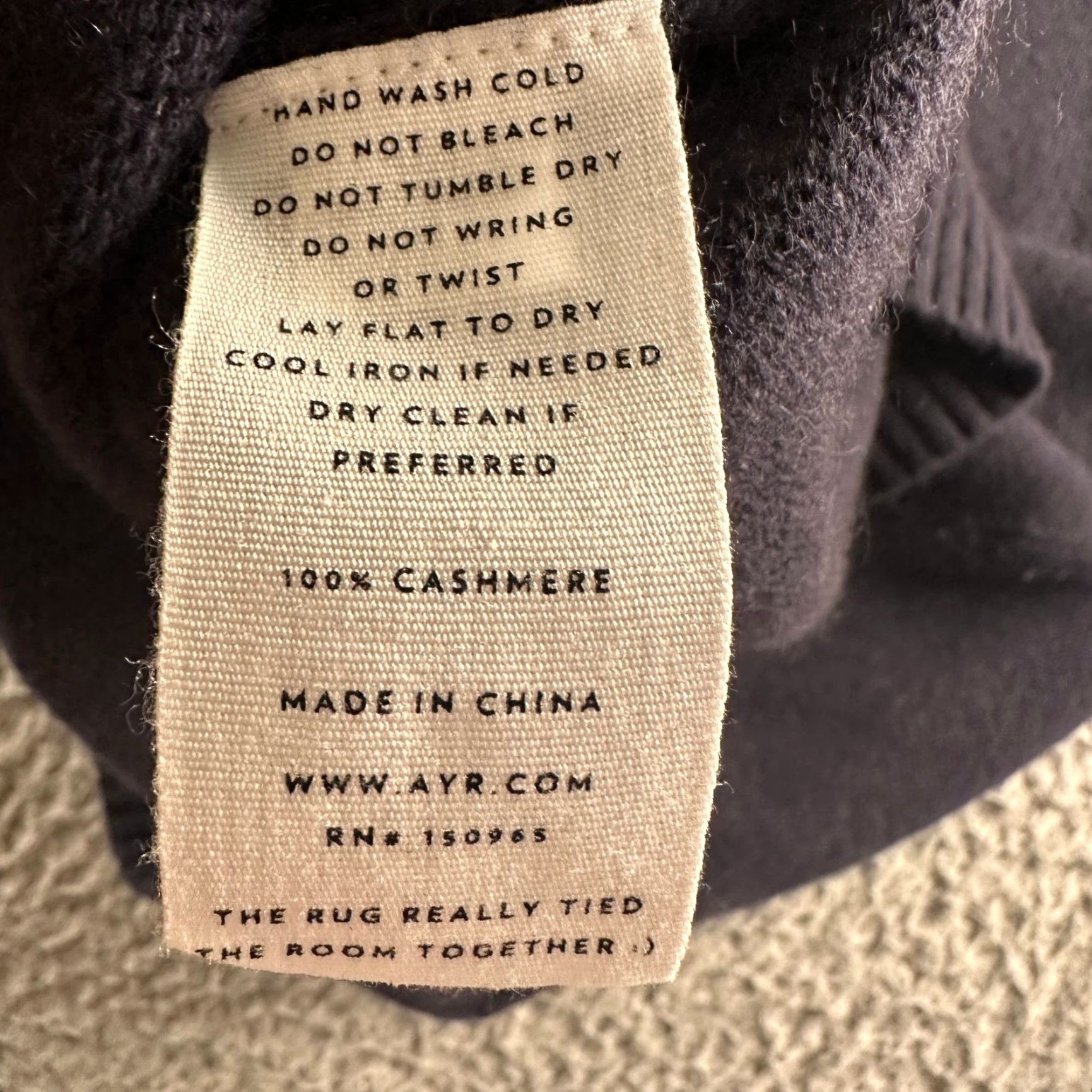 AYR AYR Sweater Womens S Navy Crewneck 100% Cashmere Pullover Classic Premium Size S / US 4 / IT 40 - 7 Thumbnail