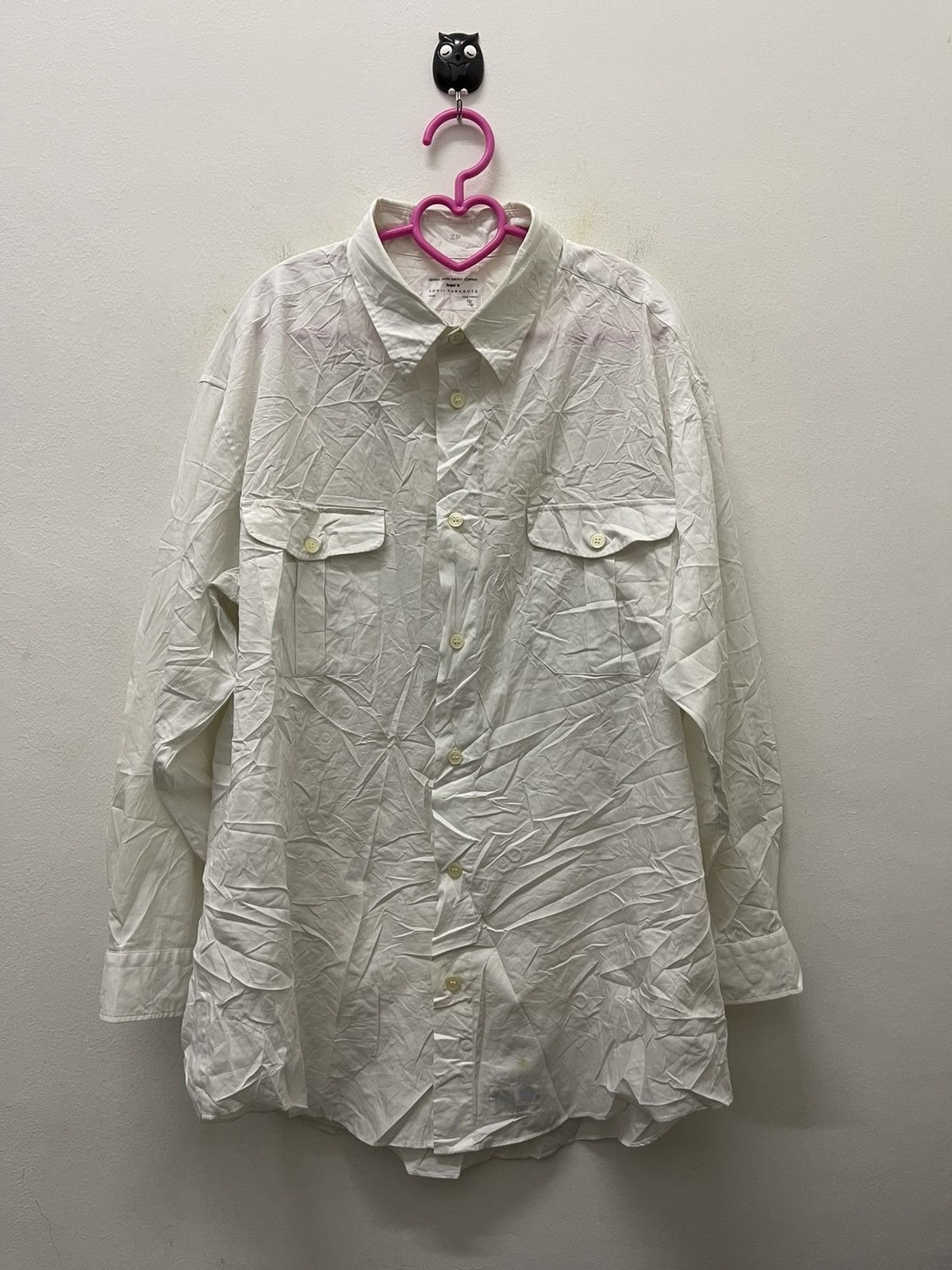 Yohji Yamamoto YOHJI YAMAMOTO Plain White For Central Japan Railway Company Size US L / EU 52-54 / 3 - 1 Thumbnail