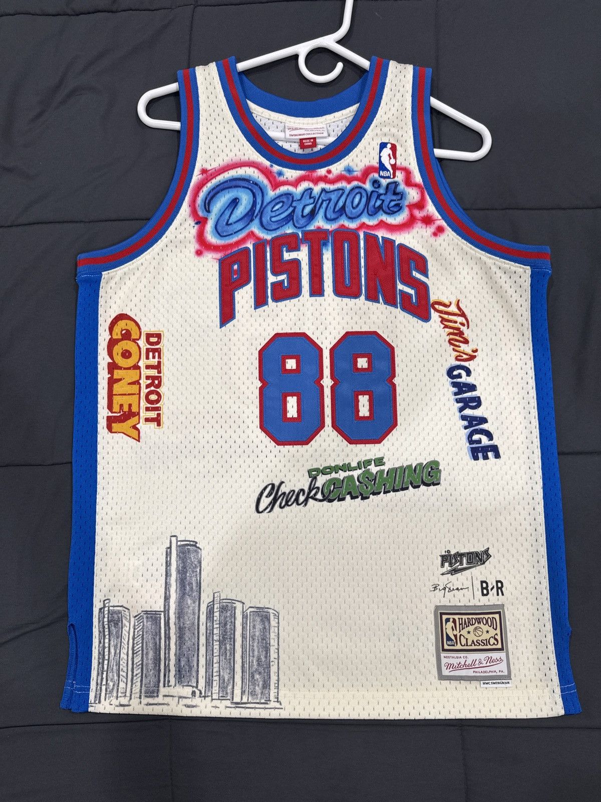 Mitchell Ness x Big Sean x Detroit Pistons Swingman Jersey