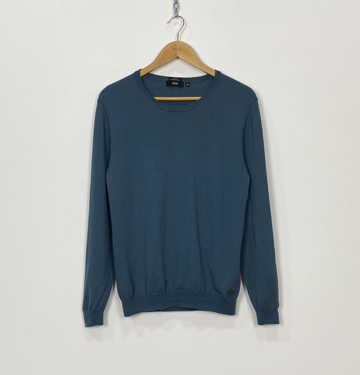 Hugo Boss Hugo Boss Slim Fit Jumper Men’s Size XL Extrafine Merino Top Size US XL / EU 56 / 4 - 1 Thumbnail
