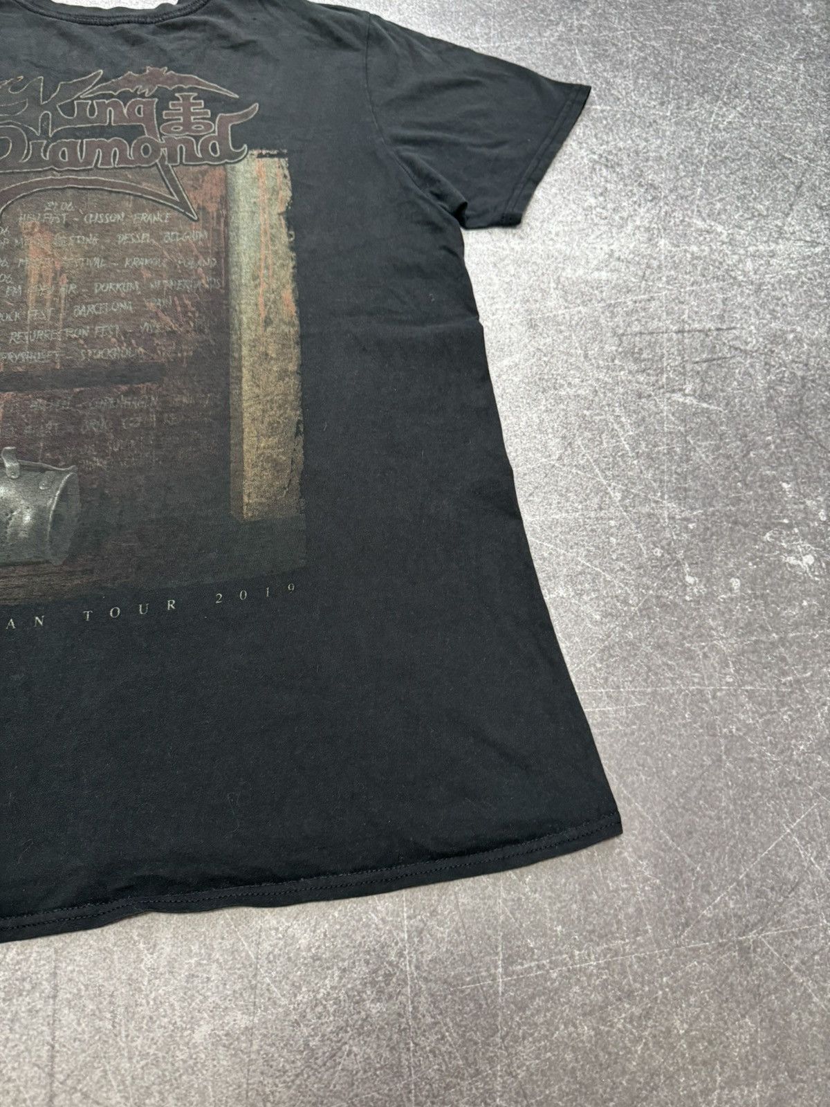 Band Tees 2019 KING OF DIAMOND T SHIRT BLACK METAL Tour Europe Size US M / EU 48-50 / 2 - 15 Thumbnail