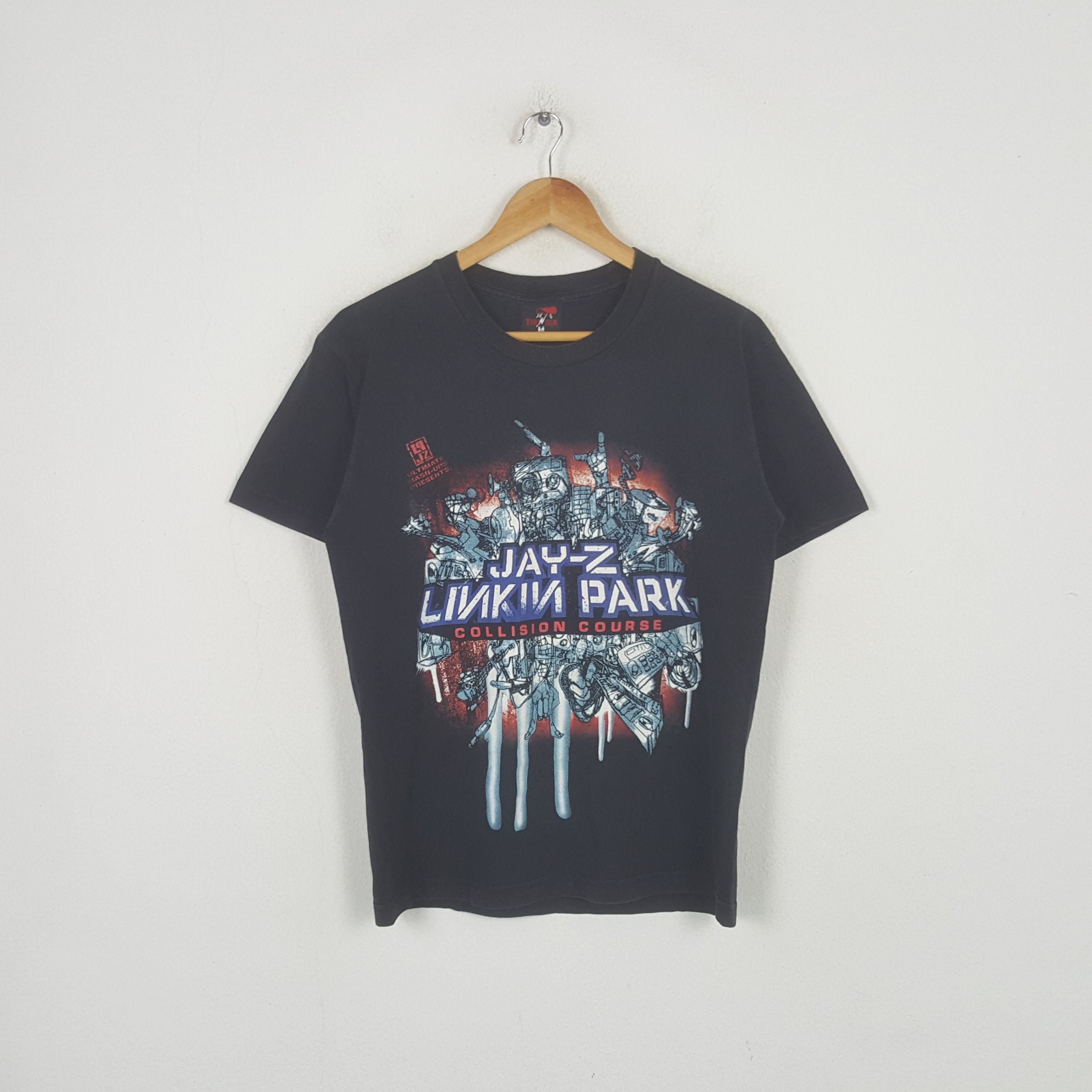 Band Tees Vintage Jay-z Linkin Park American Band Bootleg Tshirt RR26 Size US M / EU 48-50 / 2 - 1 Thumbnail