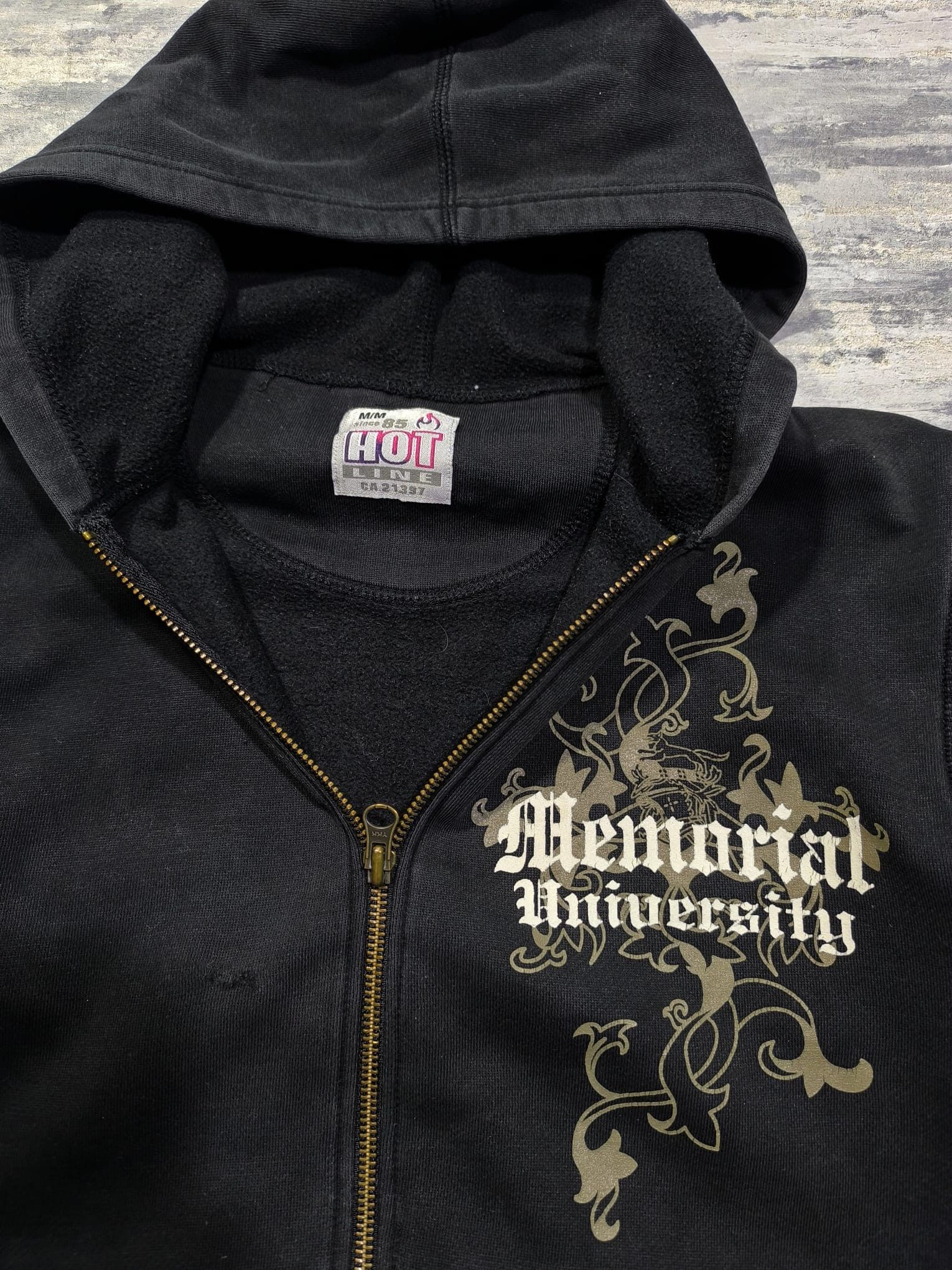 Abercrombie & Fitch distressed college university hoodie trashed very rare Size US M / EU 48-50 / 2 - 7 Thumbnail