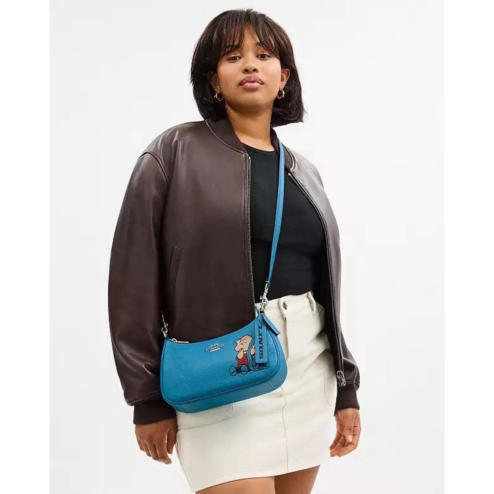 Coach NWT Coach X Peanuts Teri Bag Linus Parrot Blue CBM31 Size ONE SIZE - 11 Thumbnail