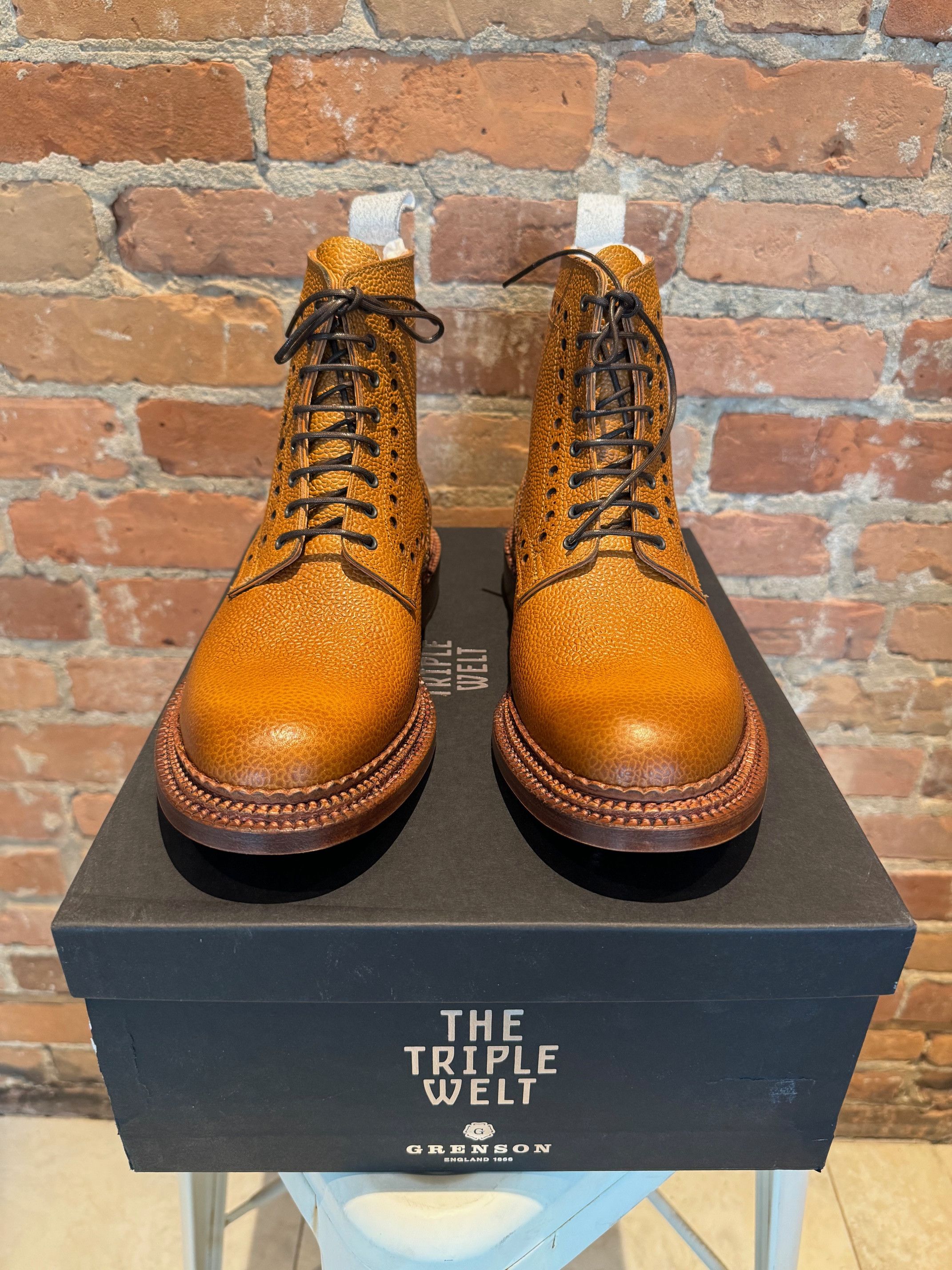 Neighborhood NEIGHBORHOOD x Grenson "Charles" Triple Welt Brogue Boots Size US 8 / EU 41 - 2 Thumbnail