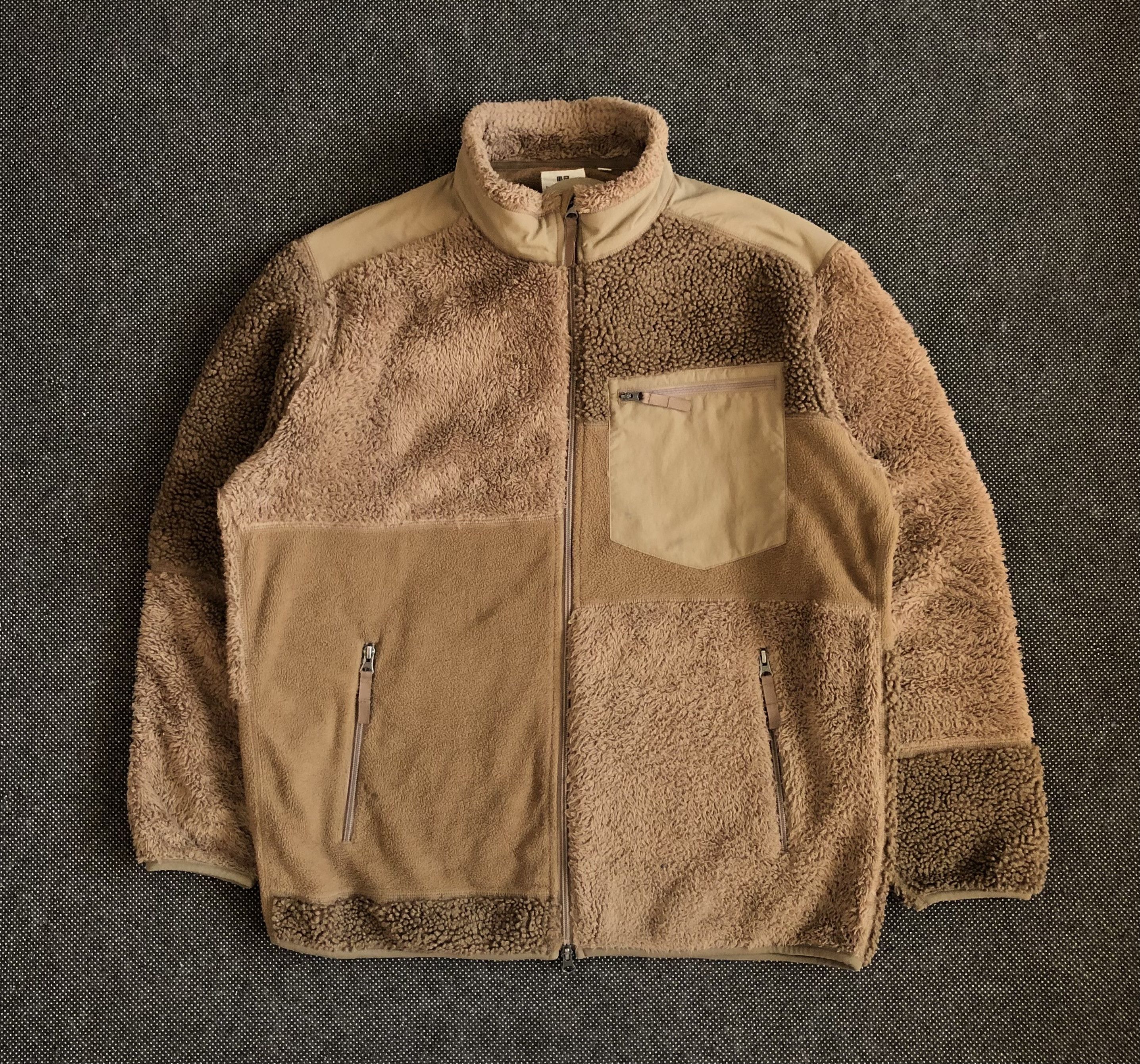 Engineered Garments × Uniqlo UNIQLO X ENGINEERED GARMENTS PATCHWORK FLEECE SHERPA JACKET Size US XL / EU 56 / 4 - 1 Thumbnail