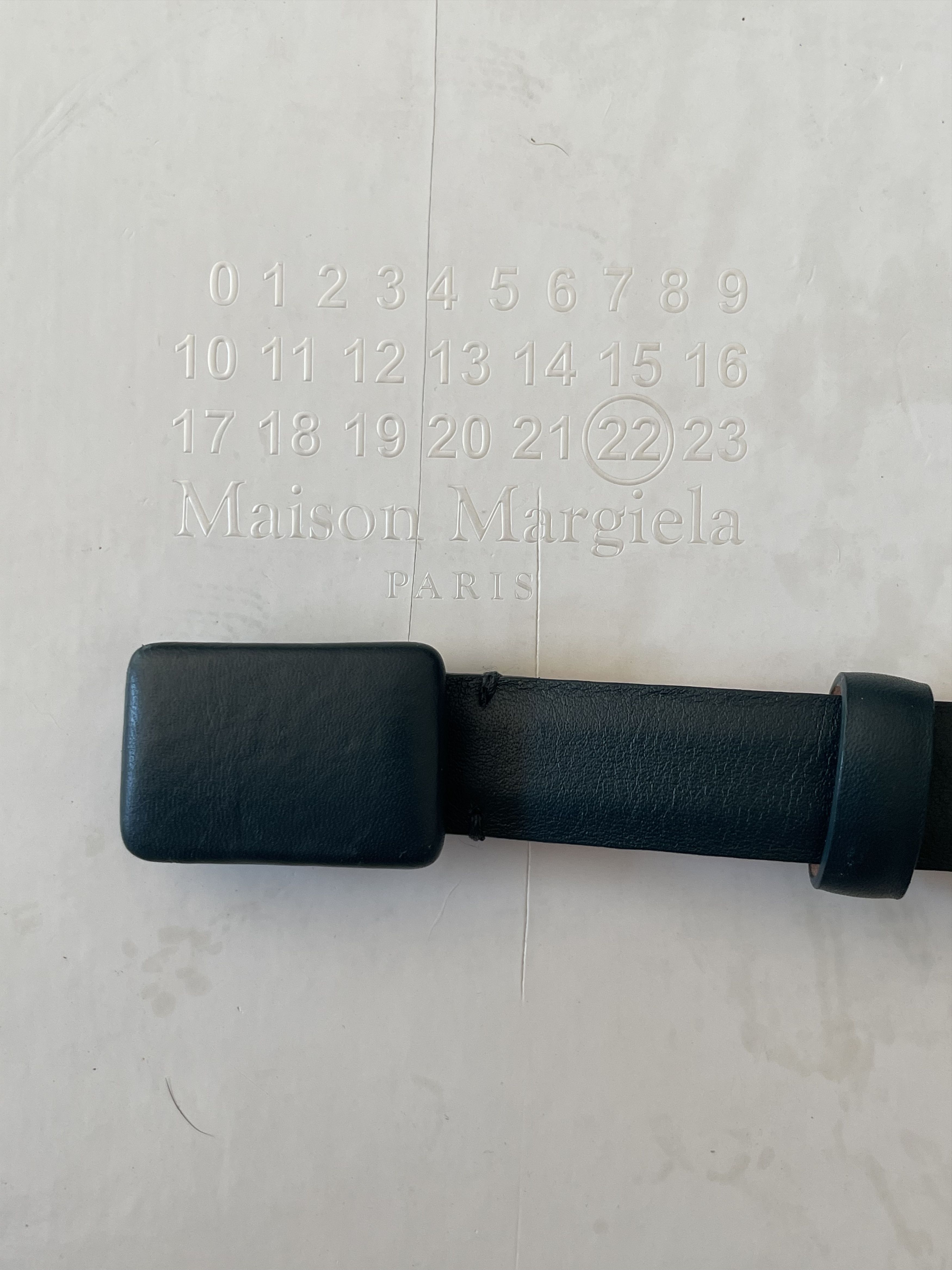 Maison Margiela Maison Margiela leather belt – Black, size 80 Size ONE SIZE - 5 Thumbnail