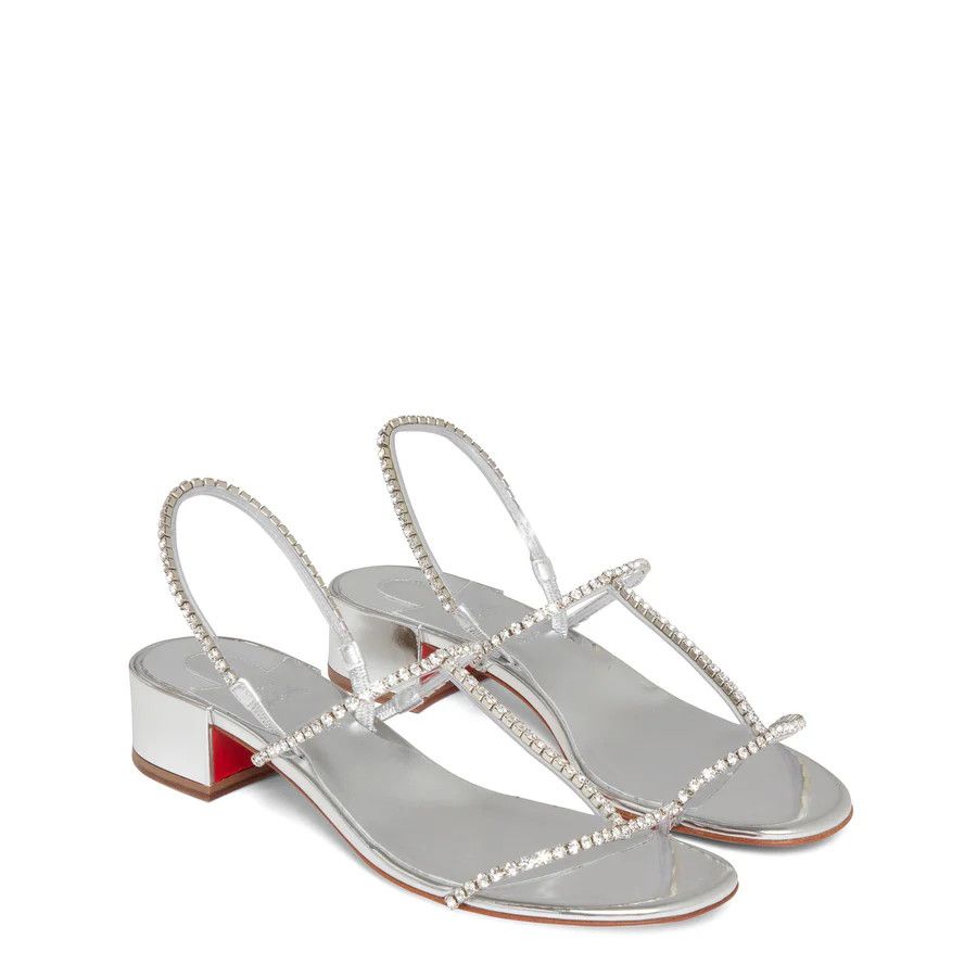 Christian Louboutin o1w1db10725 Sandals in Silver Size US 6 / IT 36 - 2 Thumbnail
