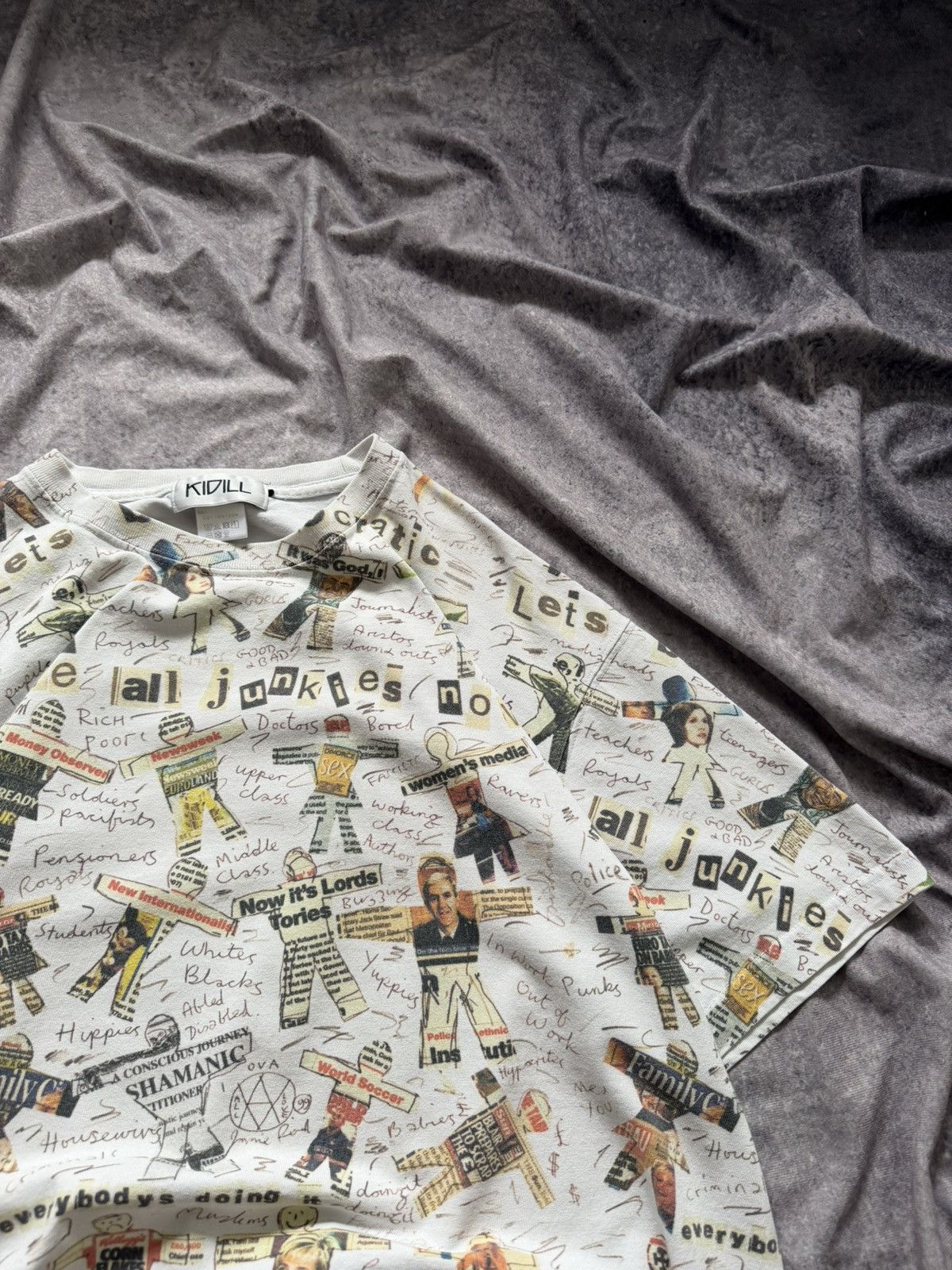 KIDILL KIDILL 20AW × Jamie Reid Tee T-shirt All-Over Pattern KL475 Size US XL / EU 56 / 4 - 6 Thumbnail