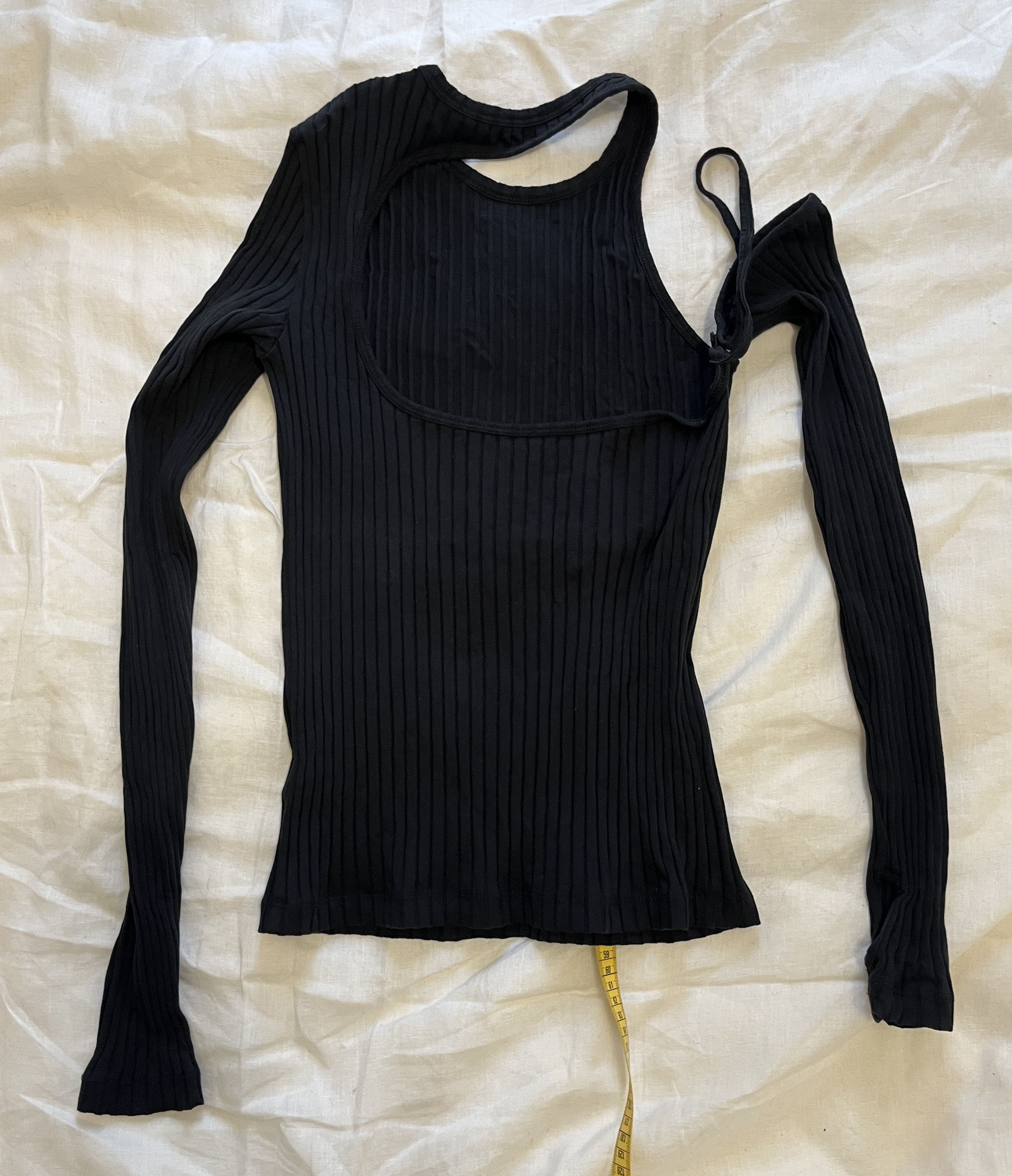 Helmut Lang Helmut Lang Asymmetrical Longsleeve Top Size L / US 10 / IT 46 - 2 Thumbnail