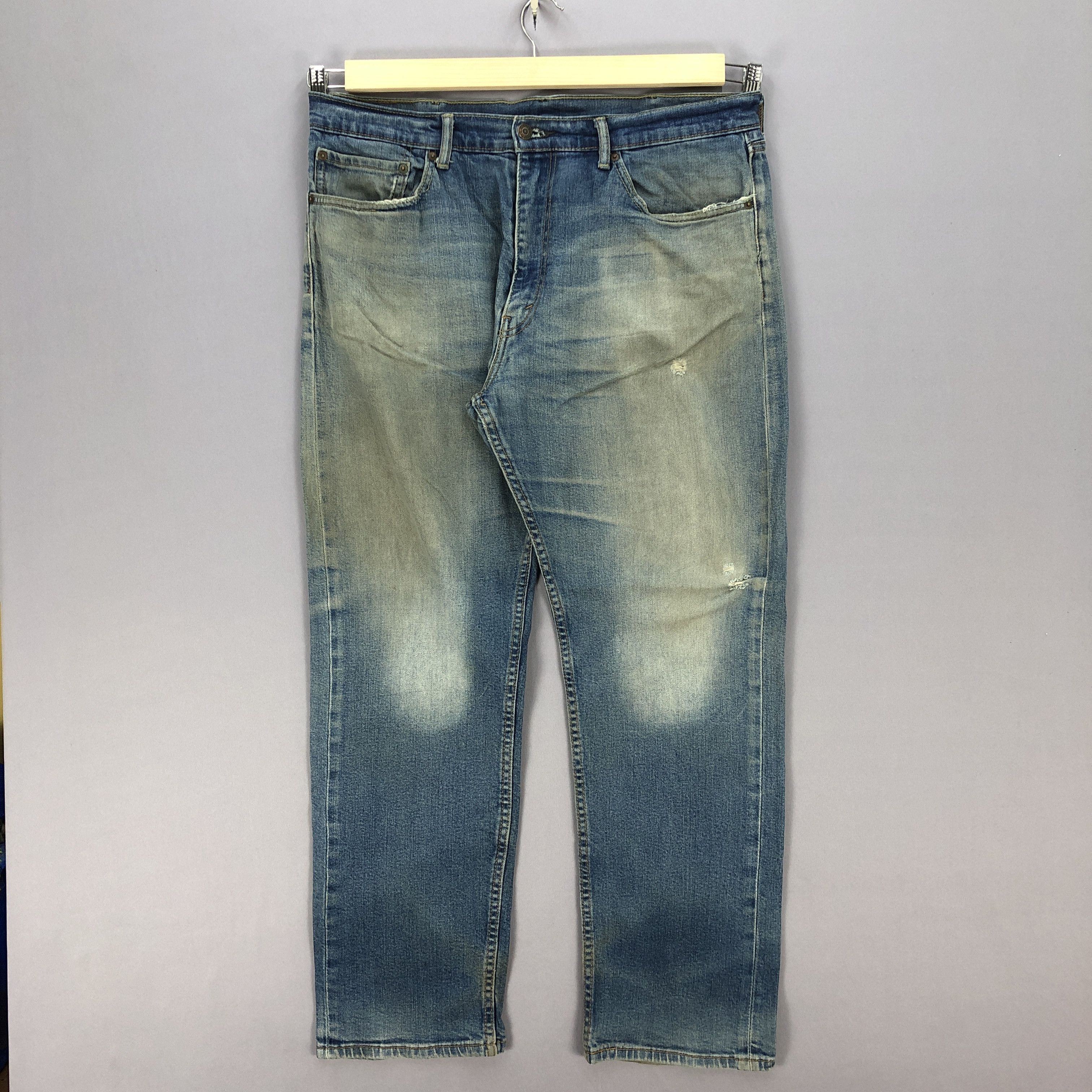 Levi's × Vintage Vintage Y2K Levis Distressed Jeans Levi's Faded Mud Denim Size US 38 / EU 54 - 1 Thumbnail