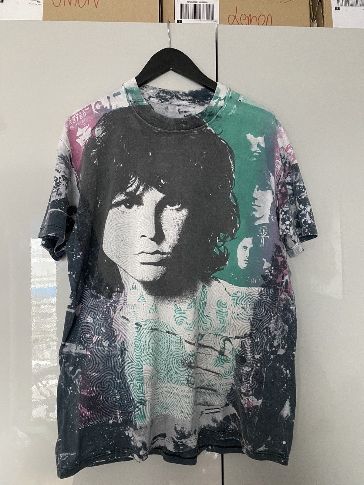 Band Tees Crazy Rare Vintage 90s Jim Morrison Mosquitohead Band Shirt Size US XL / EU 56 / 4 - 1 Thumbnail