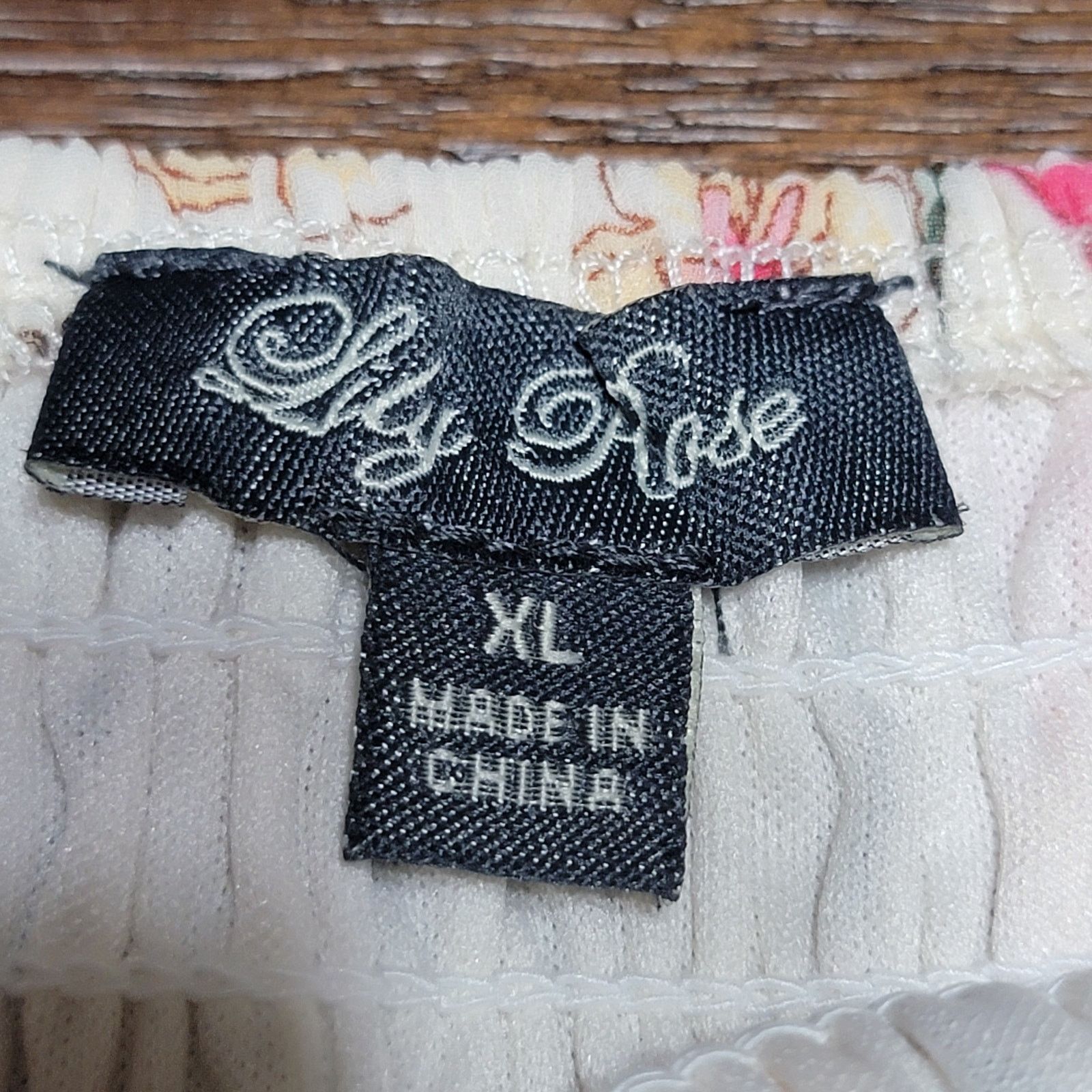 Other Lily Rose Short Sleeve Summer Hi-Low Dress w/ Flowers - XL Size XL / US 12-14 / IT 48-50 - 6 Thumbnail