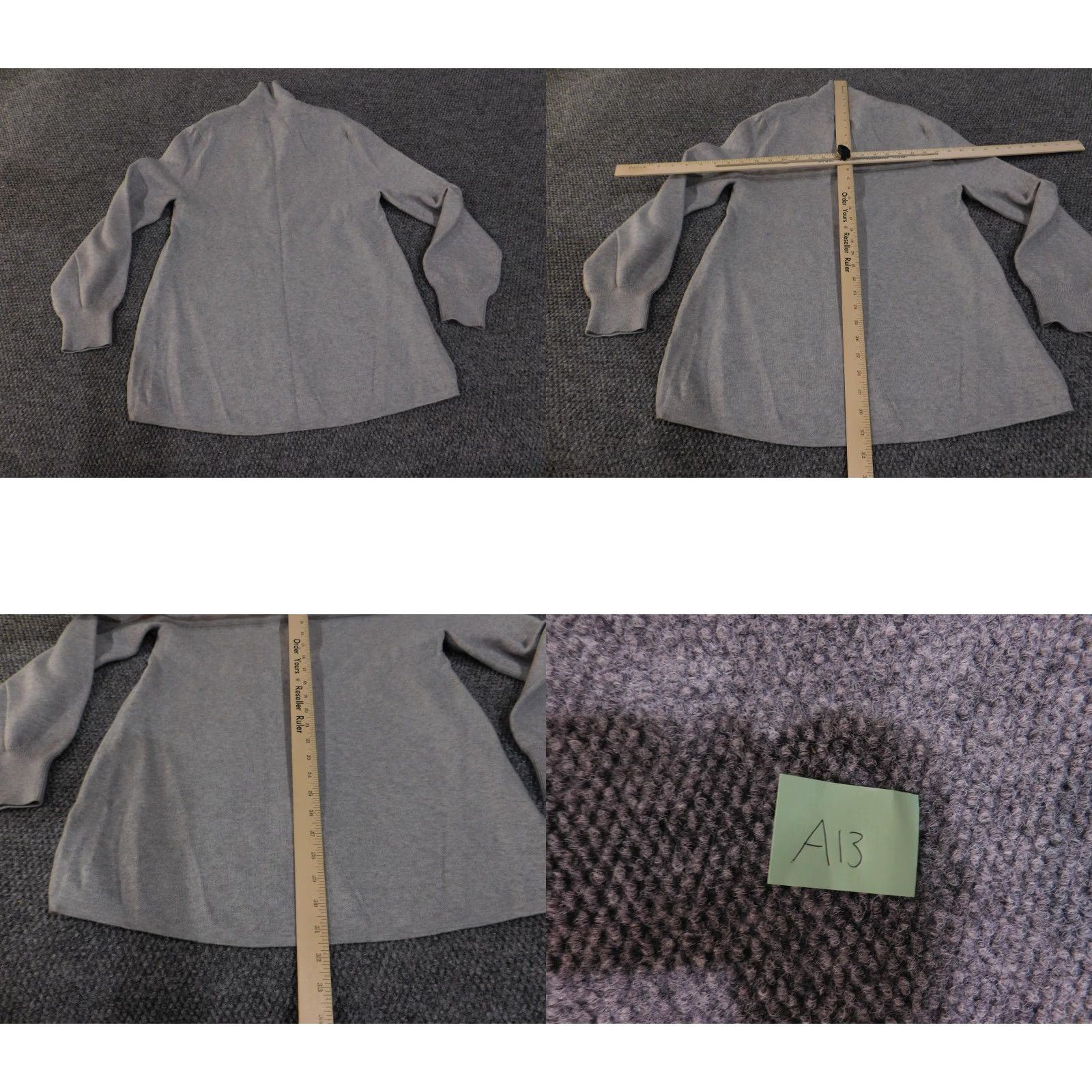 Soft Surroundings Soft Surroundings Sweater Womens Medium Gray Pullover Collared Button Cozy Fall Size M / US 6-8 / IT 42-44 - 9 Thumbnail