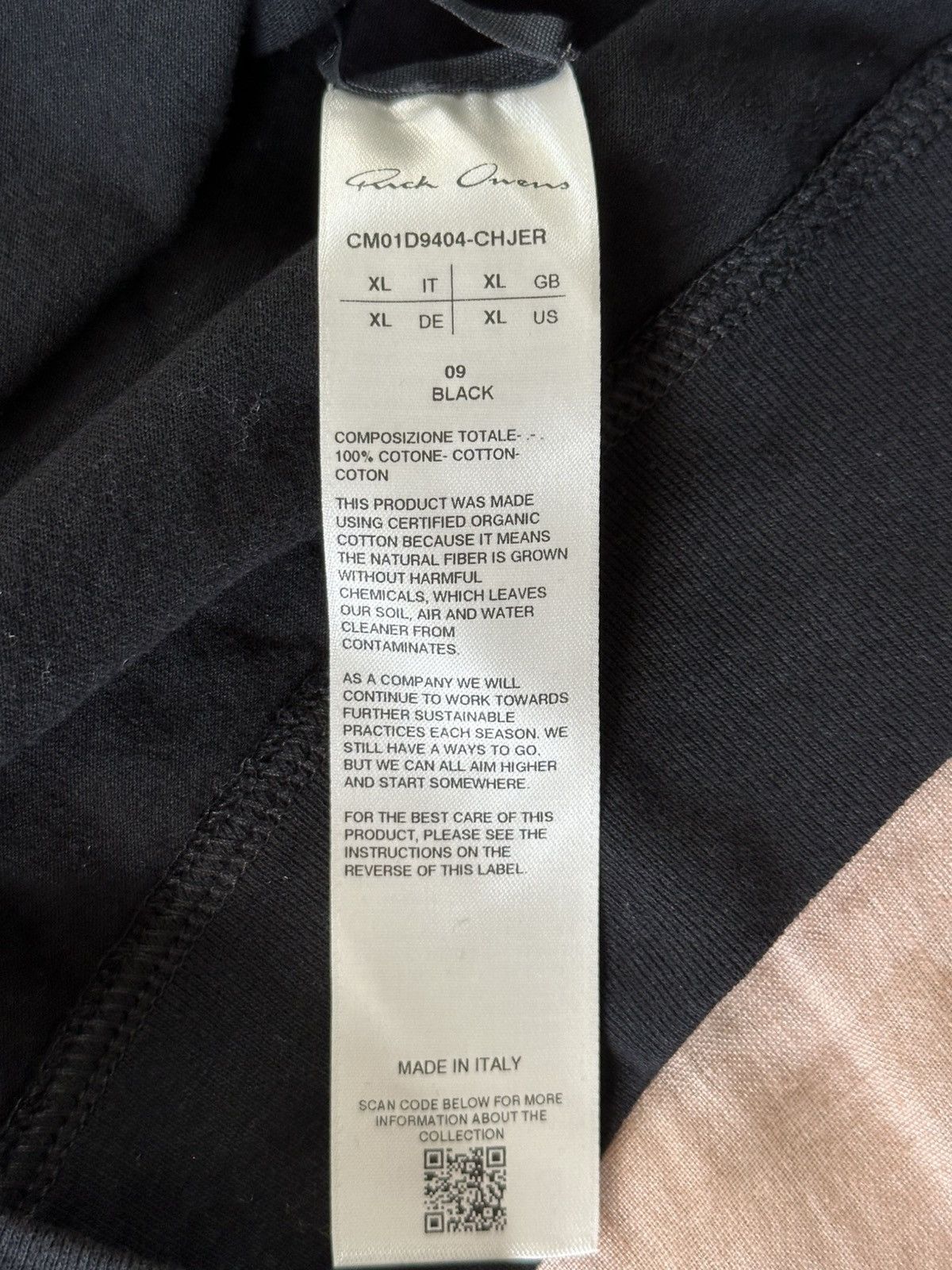 Rick Owens Rick Owens Champion Black Tee Size US XS / EU 42 / 0 - 3 Thumbnail