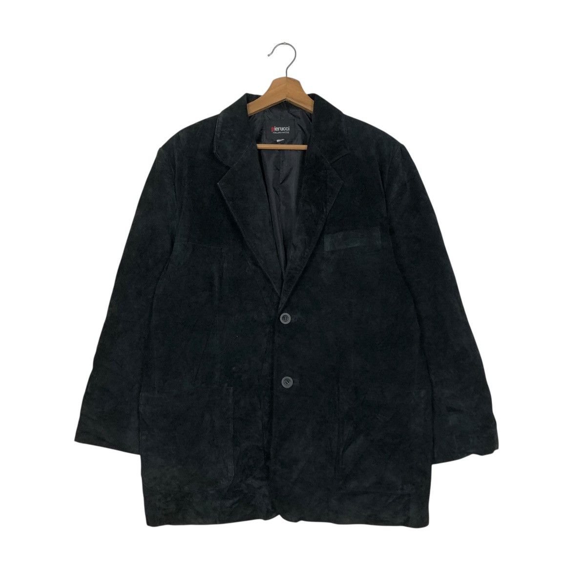 Japanese Brand 🔥VINTAGE SUEDE LEATHER JACKET PIERUCCI ITALIAN ISSEY MIYAKE Size L / US 10 / IT 46 - 3 Thumbnail