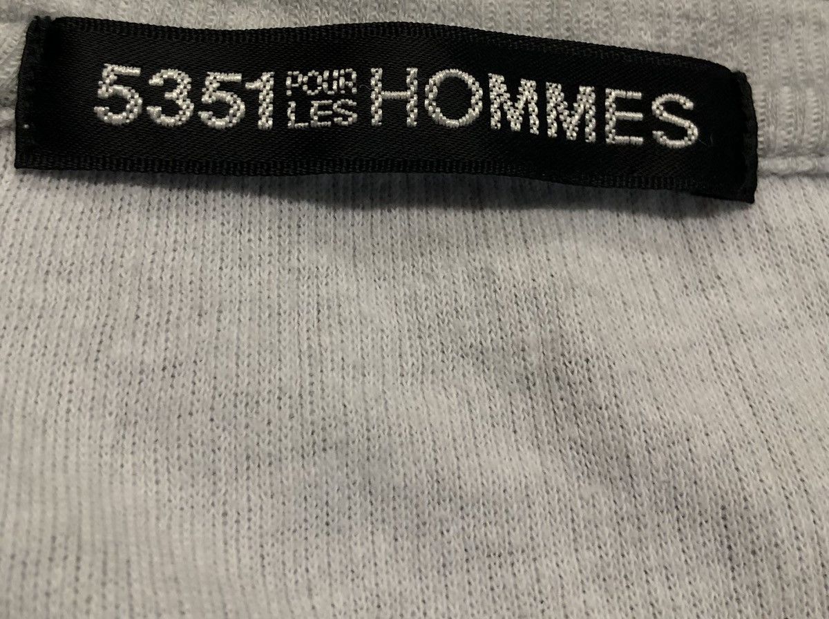 5351 POUR LES HOMMES × Designer 5351 Pour Les Hommes Vintage Long Sleeve Tee Shirt Size M / US 6-8 / IT 42-44 - 2 Thumbnail
