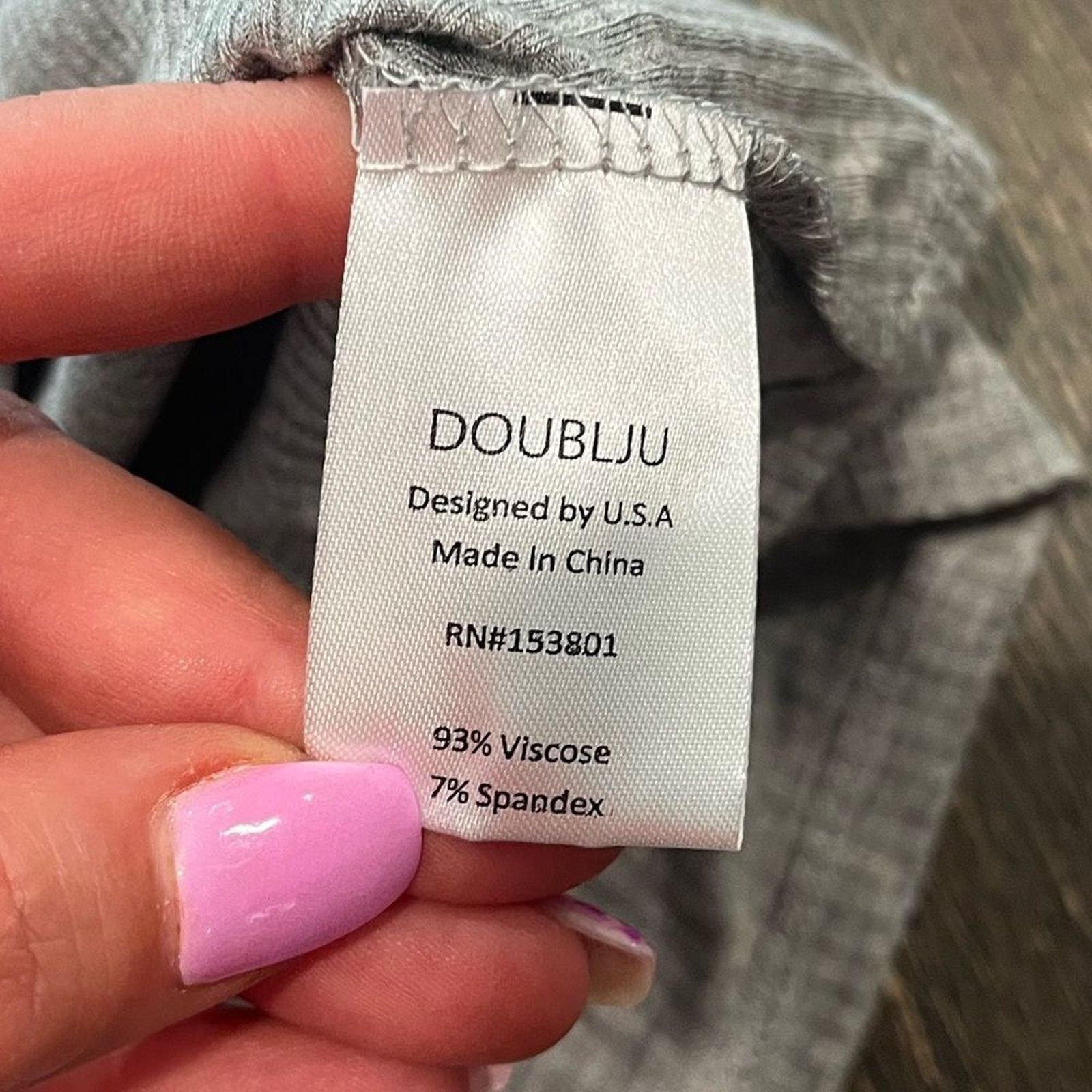 Vintage NWT Doubleju Light Gray Long Sleeve Ribbed Henley Top Siz XL Size XL / US 12-14 / IT 48-50 - 3 Thumbnail