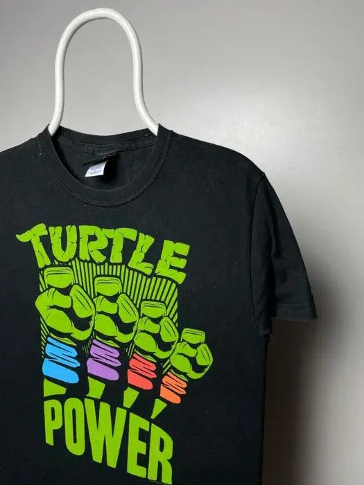 Anime Movie turtle T-shirt size S vintage anima black band tees Size US S / EU 44-46 / 1 - 2 Thumbnail