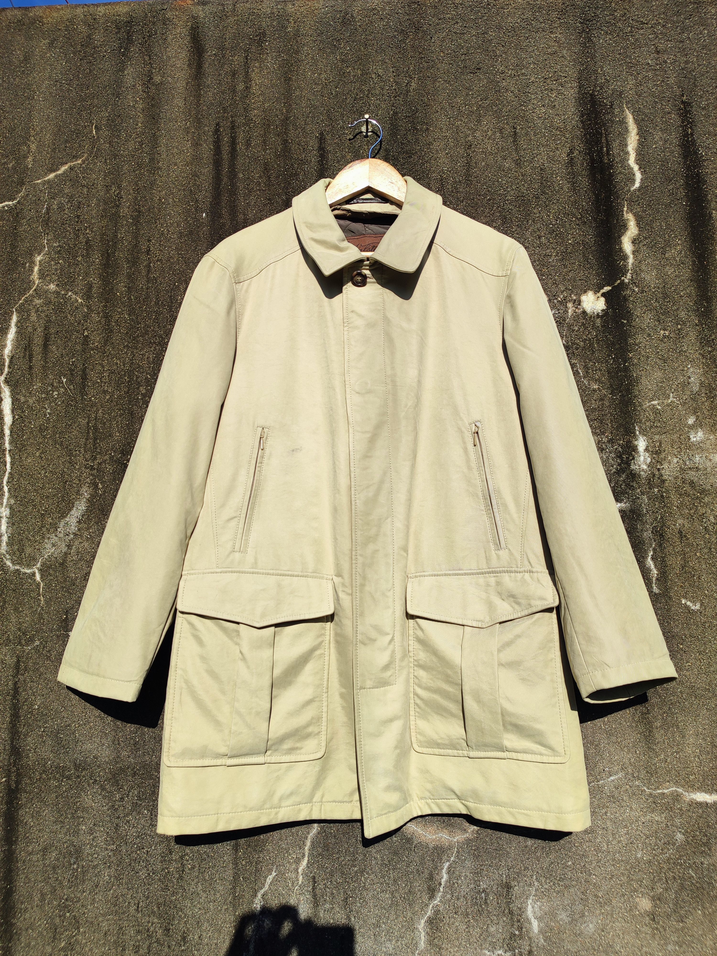 Valstar Valstar Milano Beige Field Jacket - Size 50 (Made in Italy) Size US L / EU 52-54 / 3 - 1 Thumbnail