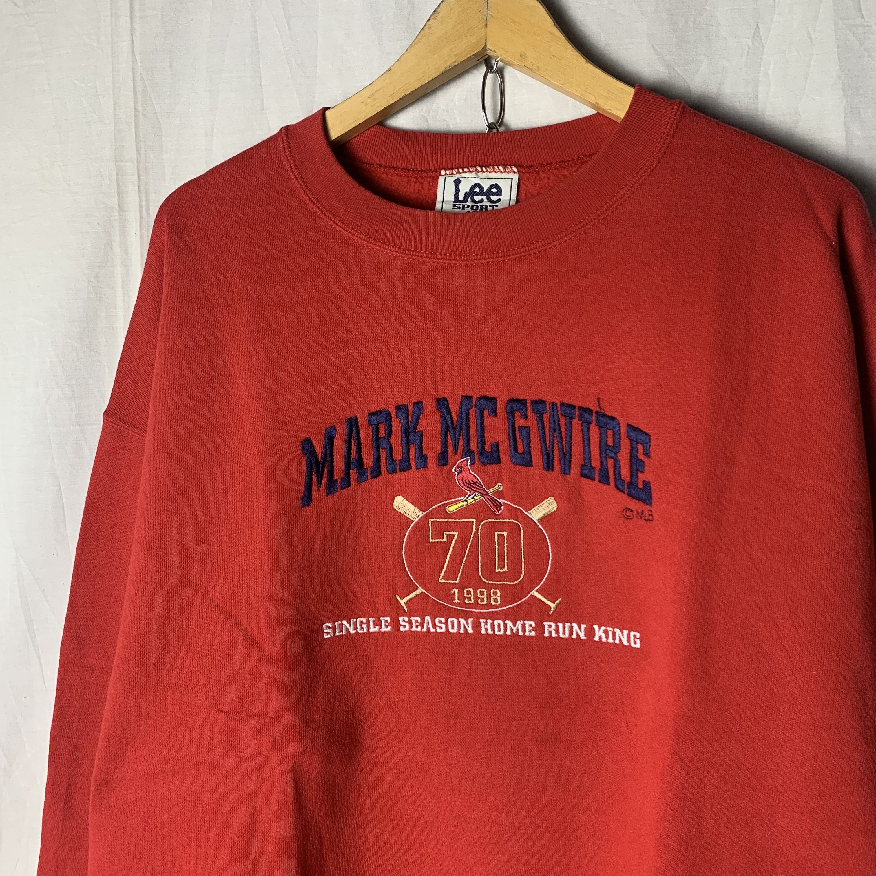 MLB Vintage 1998 MLB Cardinals Mark McGwire Home Run Sweatshirt Size US XL / EU 56 / 4 - 2 Thumbnail