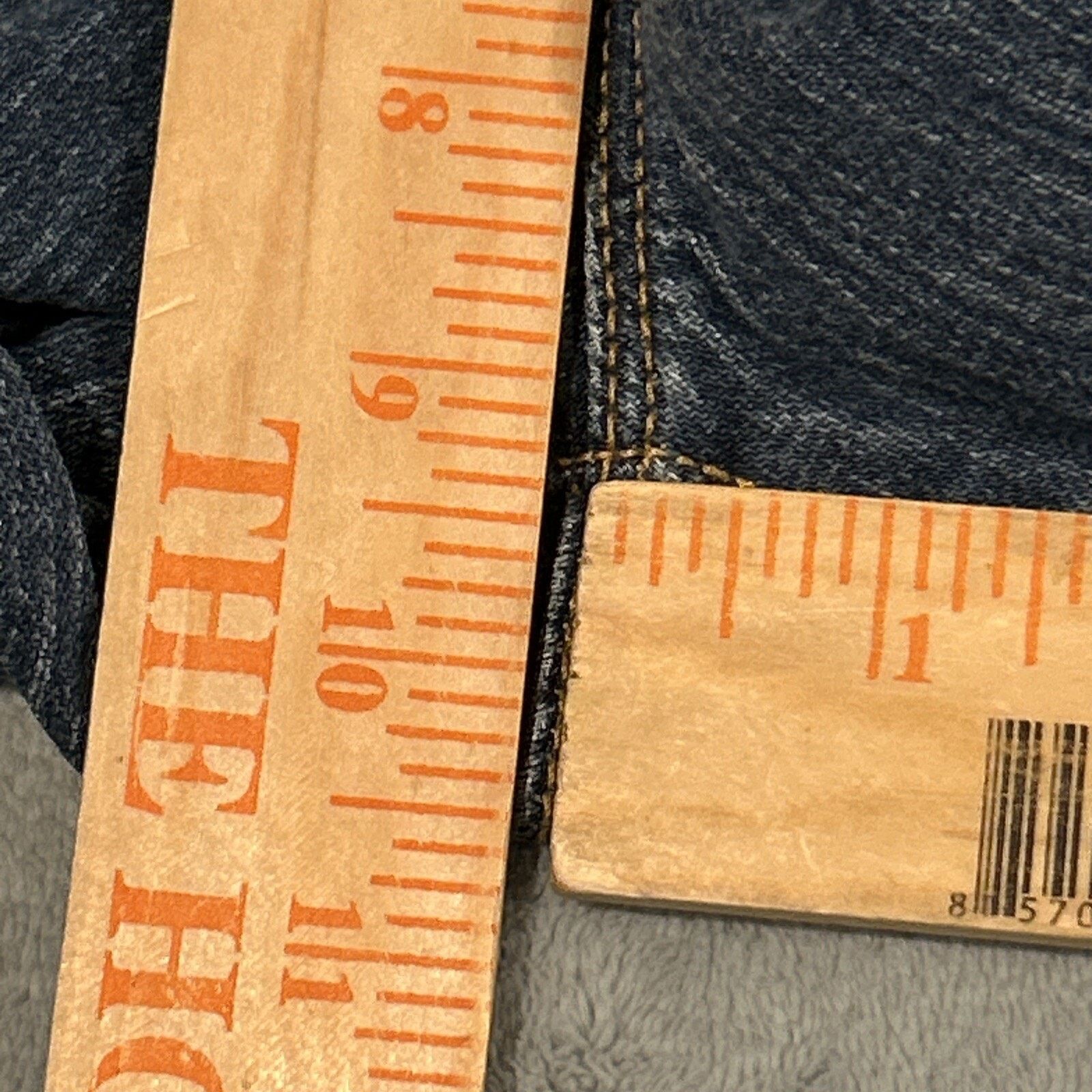 Gap Beyond Baggy Dojo Flare Jeans Womens Sz 10 33x28 Raw Hem Size 32" / US 10 / IT 46 - 10 Thumbnail