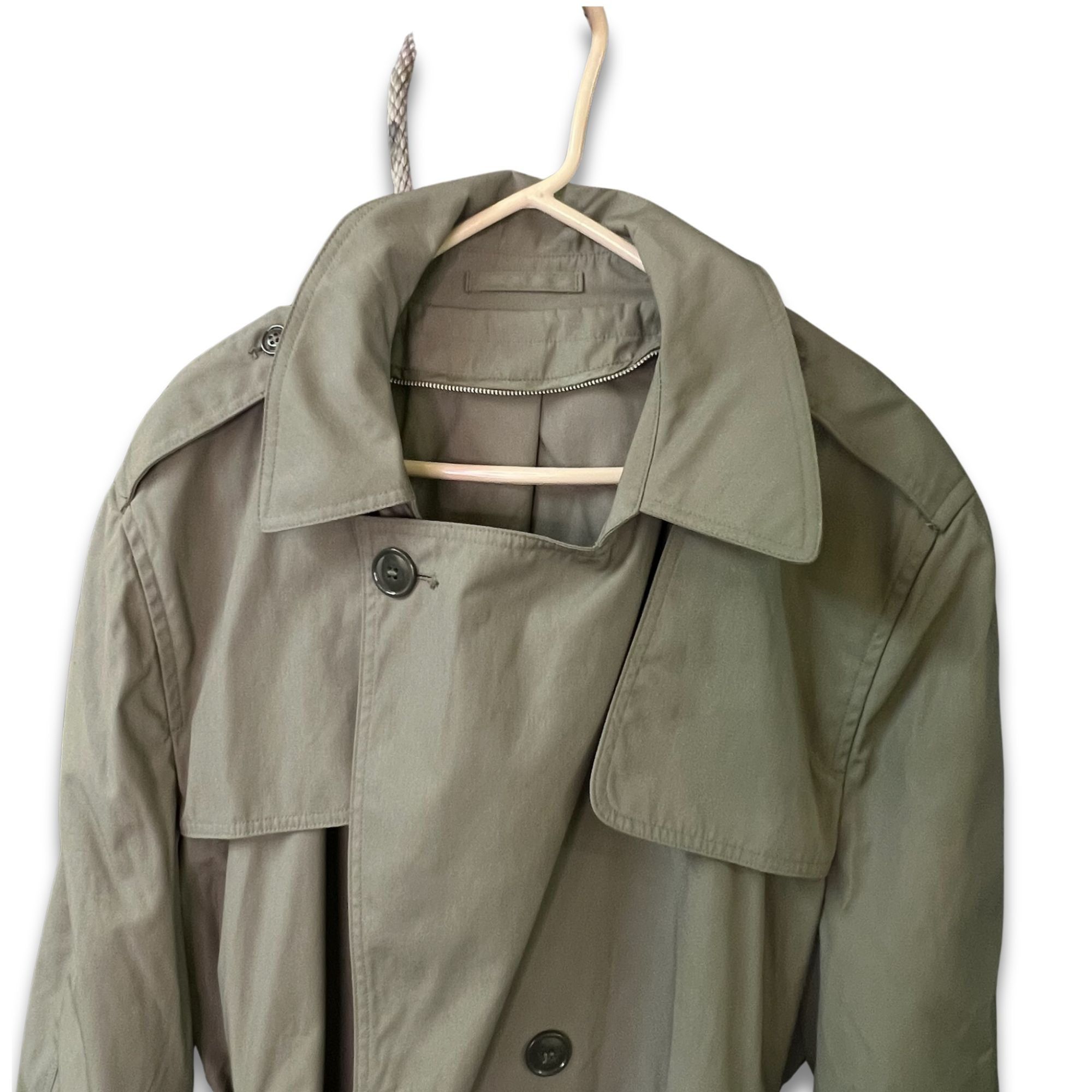 Other DSCP Khaki Double-Breasted Trench Coat With Belted Waist & E Size M / US 6-8 / IT 42-44 - 4 Thumbnail