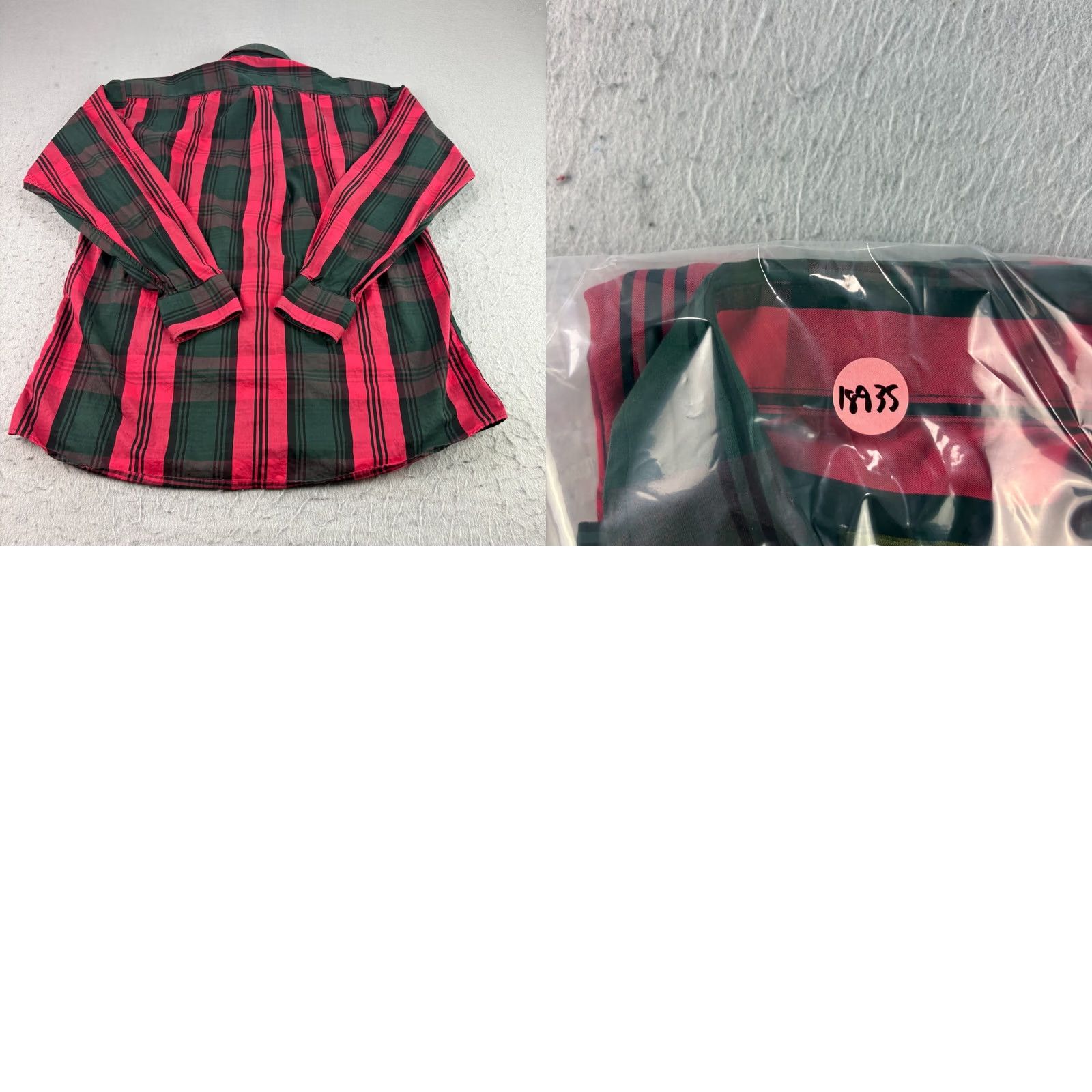 Vintage Gitman Bros Shirt Mens XL Red Plaid Button-Up Long Sleeve Casual Mens Regular Fit USA Made Size US XL / EU 56 / 4 - 8 Thumbnail