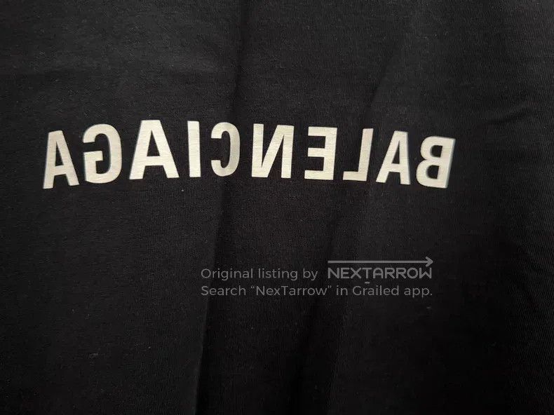 Balenciaga Balenciaga Logo Letter Printed Crewneck Short Sleeve T-Shi Size US M / EU 48-50 / 2 - 2 Thumbnail