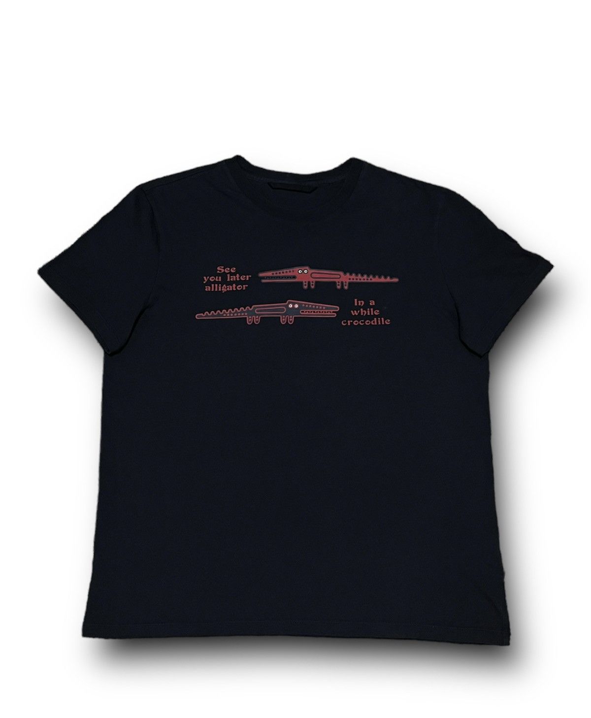 Image of Moncler Genius "see You Later Aligator" Maglia T-Shirt in Black, Men's (Size XL)