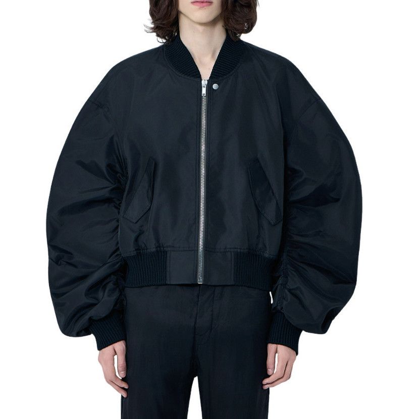 Rick Owens RICK OWENS Temple Black Flight Bomber Jacket New & Authentic Size US L / EU 52-54 / 3 - 1 Preview