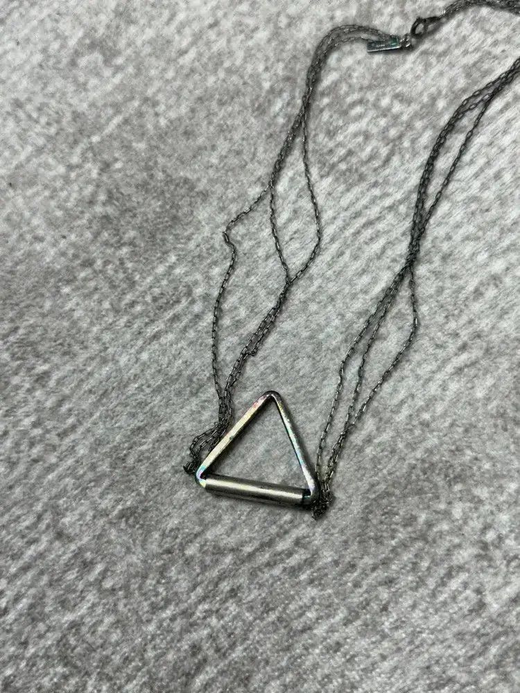 Undercover Undercover triple chain triangle necklace-2505 Size ONE SIZE - 7 Thumbnail