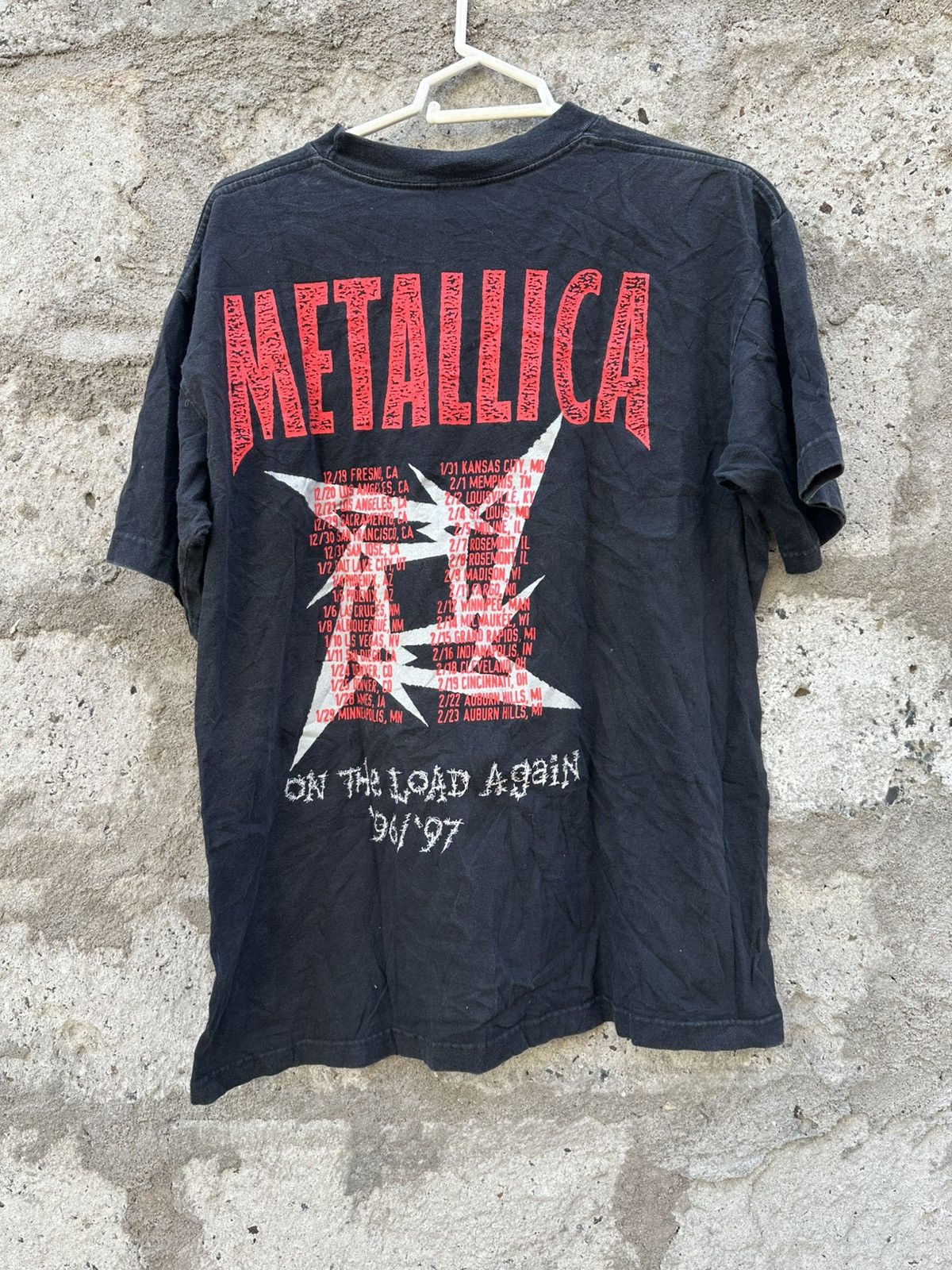 Metallica × Vintage 1996 vintage Metallica On the load again tour T shirt Size US L / EU 52-54 / 3 - 6 Thumbnail