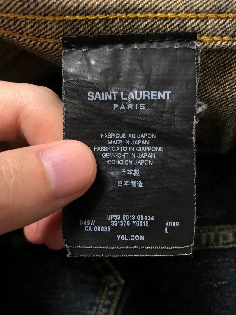 Saint Laurent Paris Saint Laurent Paris Rhinestone embroidered denim jacket-250 Size US L / EU 52-54 / 3 - 9 Thumbnail