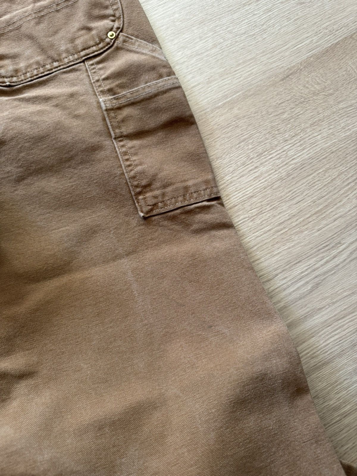 Carhartt Carhartt Double Knee Duck Brown Made In USA Loose Fit Pants Size US 34 / EU 50 - 8 Thumbnail