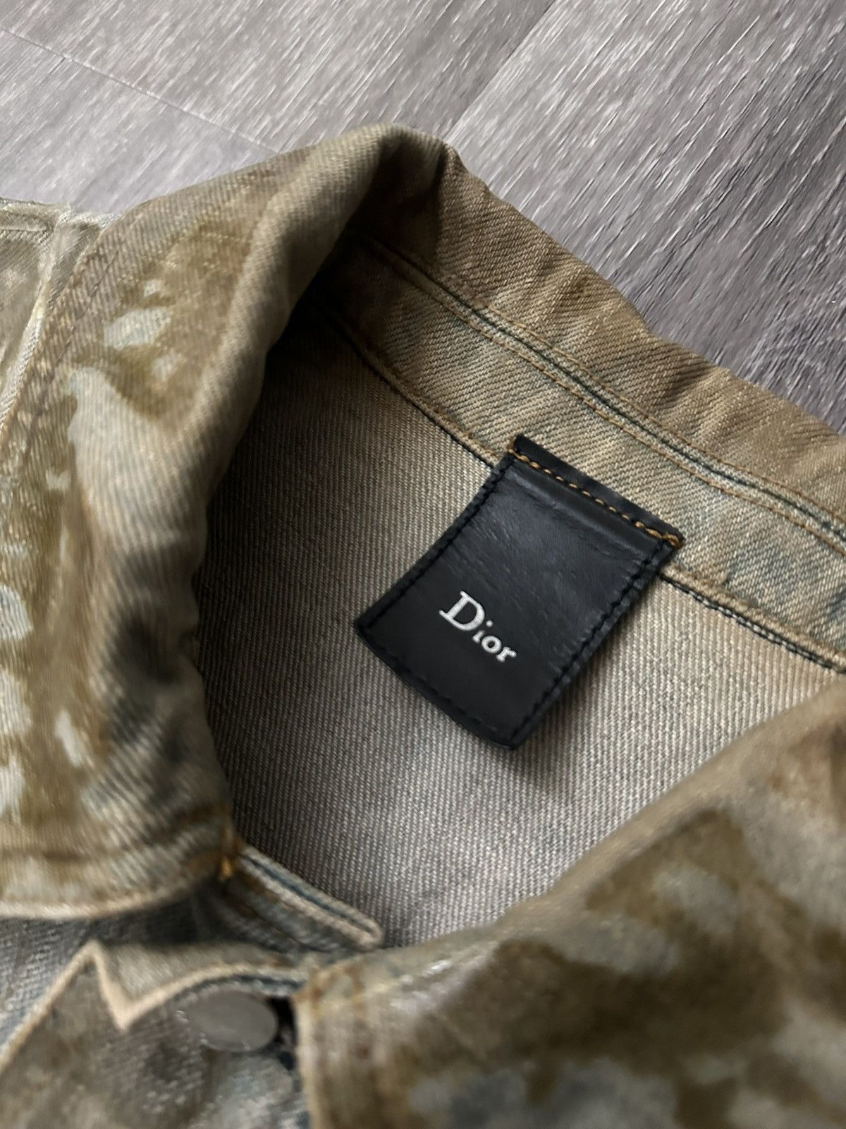 SS04 Dior Bleu Claire Waxed Denim Jacket
