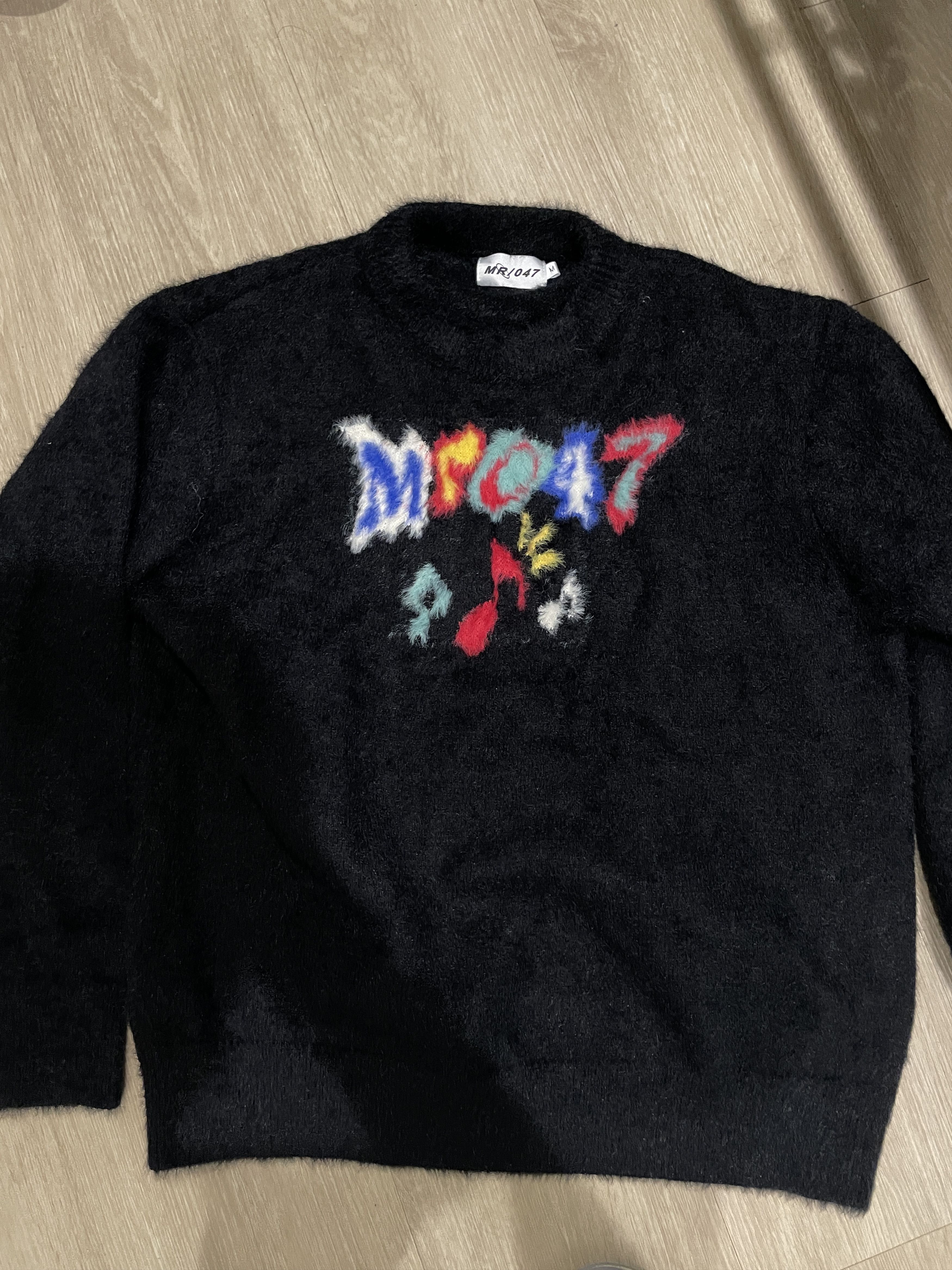 Japanese Brand × Vintage Flaming Black Sweater Size US S / EU 44-46 / 1 - 7 Thumbnail