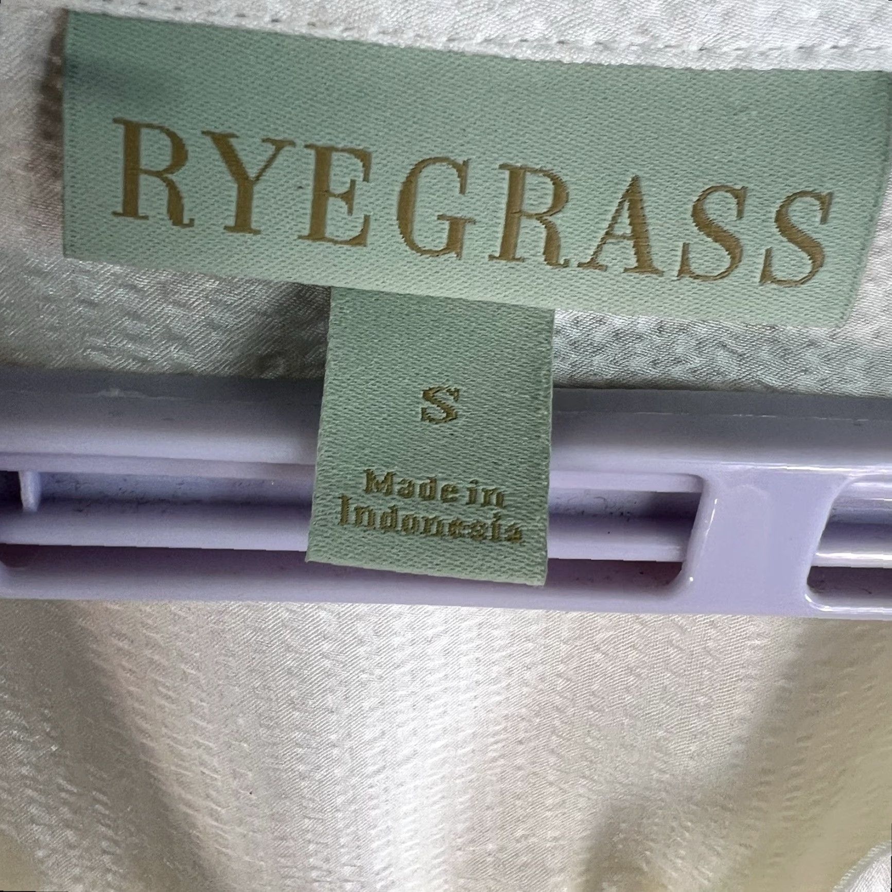 Vintage VINTAGE Rye Grass Blouse Button-Up Textured Chambray White S Women's Size S Shirt Casual Lightweight 25in Long Sleeve Regular Fit Solid Size S / US 4 / IT 40 - 3 Thumbnail