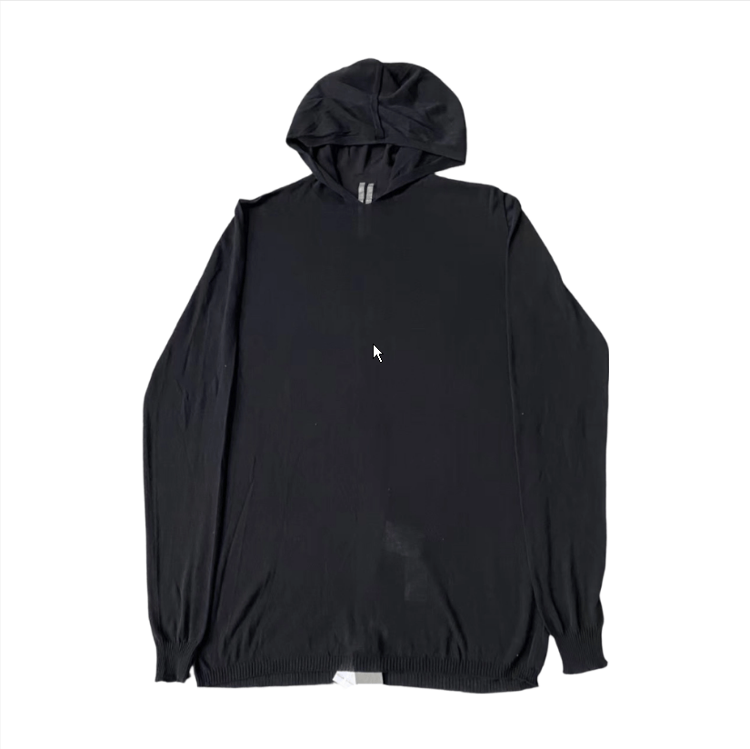 Rick Owens Rick Owens Black Hoodie Unisex L Size US L / EU 52-54 / 3 - 1 Thumbnail