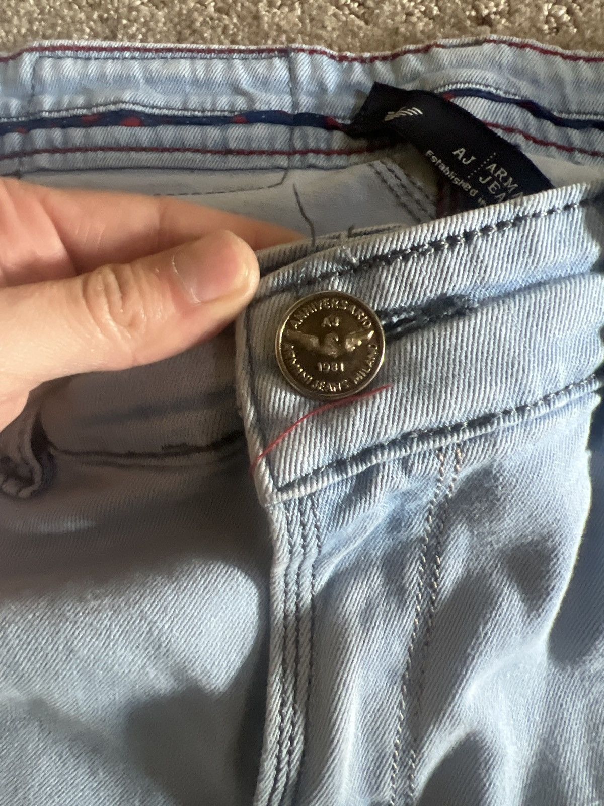 Emporio Armani × Vintage Emporio Armani light wash skinny jeans Size US 30 / EU 46 - 7 Thumbnail