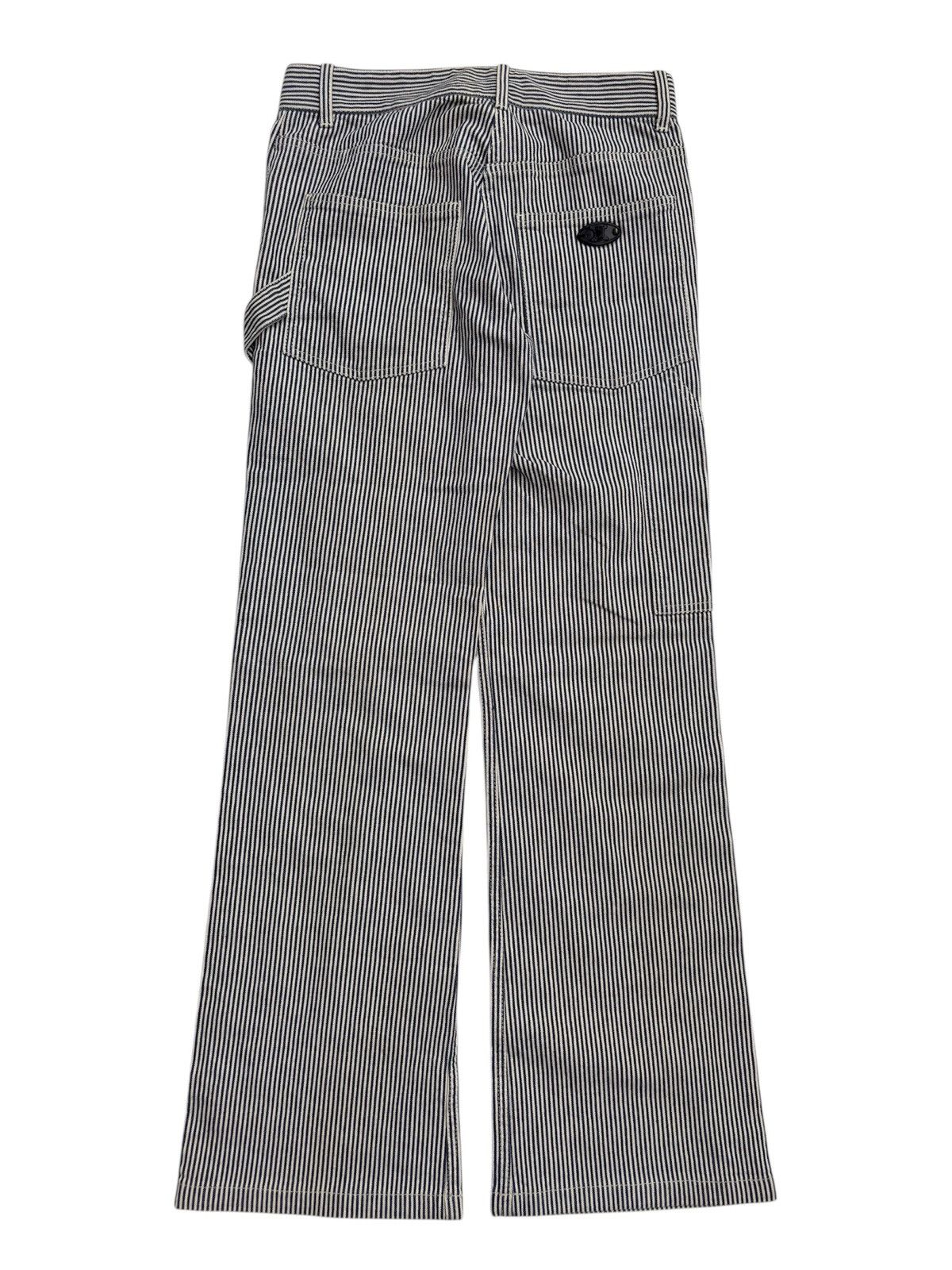 Celine 2000s Hickory Carpenter Flared Pants Size US 27 - 2 Thumbnail