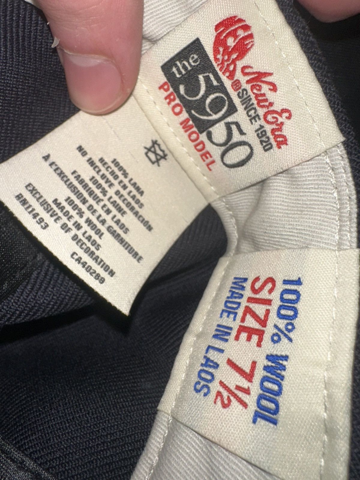 Fear of God × New Era Fear of God Essentials x New Era Fitted Cap Size ONE SIZE - 7 Thumbnail